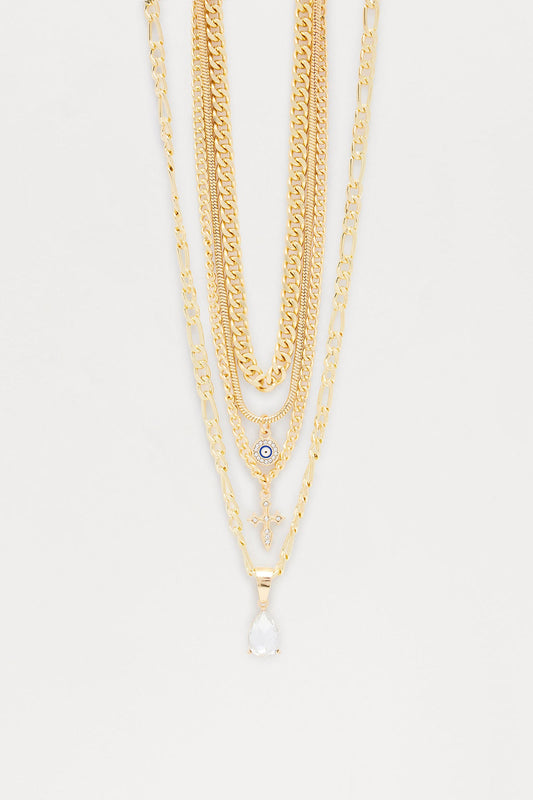 High Praise Layered Necklace - Gold