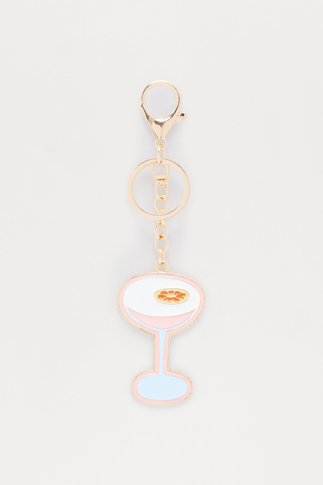 Cheers Metal Handbag Charm - Pink/combo