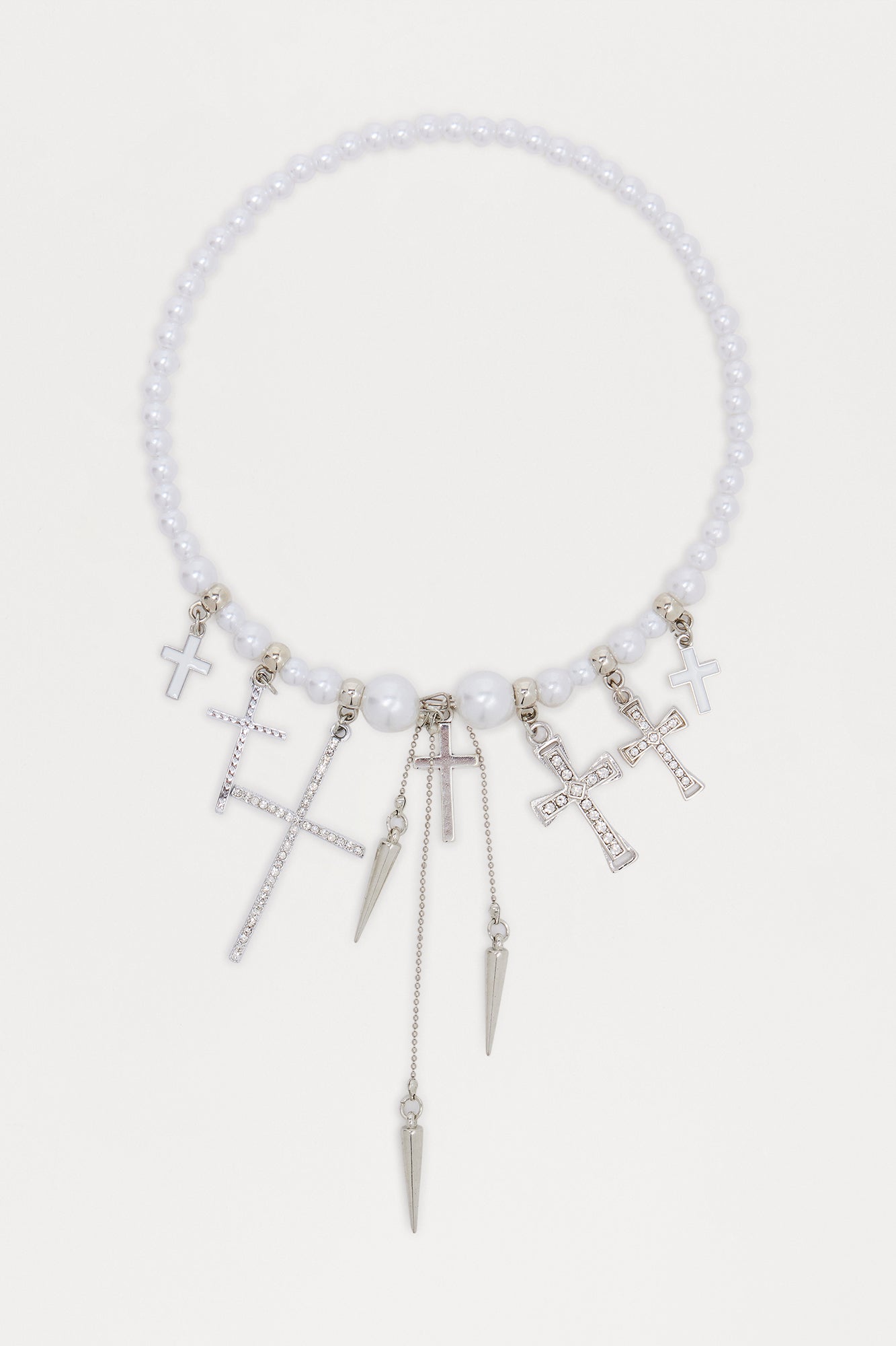 Believe What You Want Choker Necklace - Silver