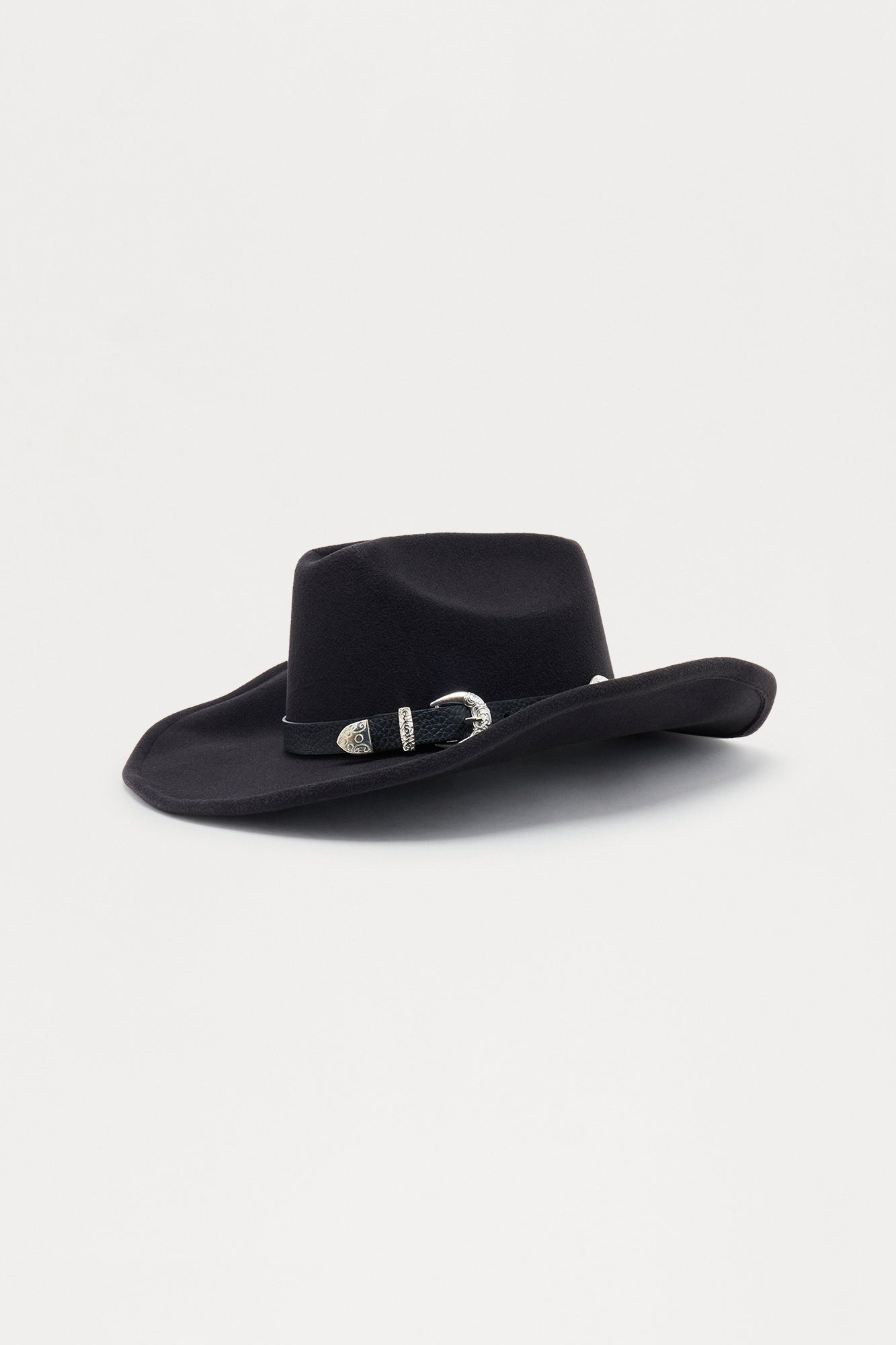 Rodeo Drive Faux Suede Cowboy Hat - Black