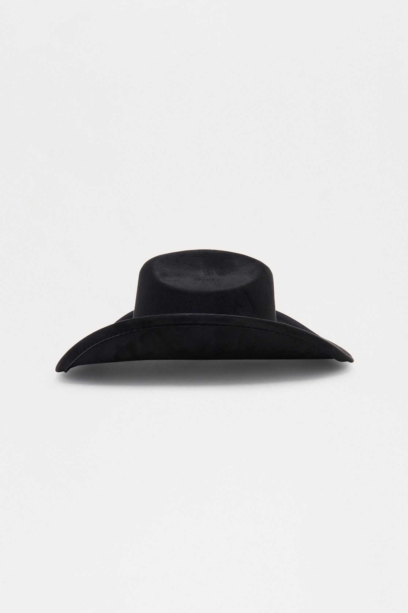 Cowboy's Heart Faux Suede Cowboy Hat - Black