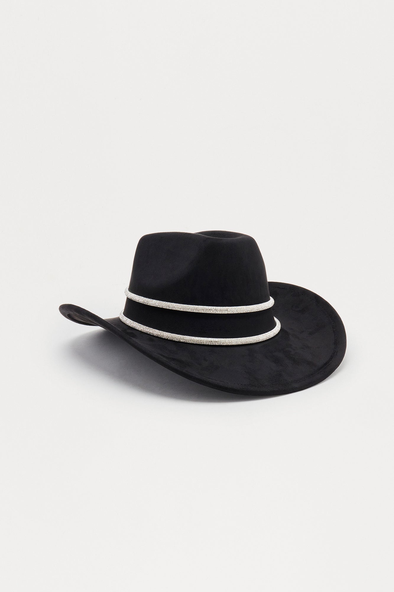 Western Crown Cowboy Hat - Black