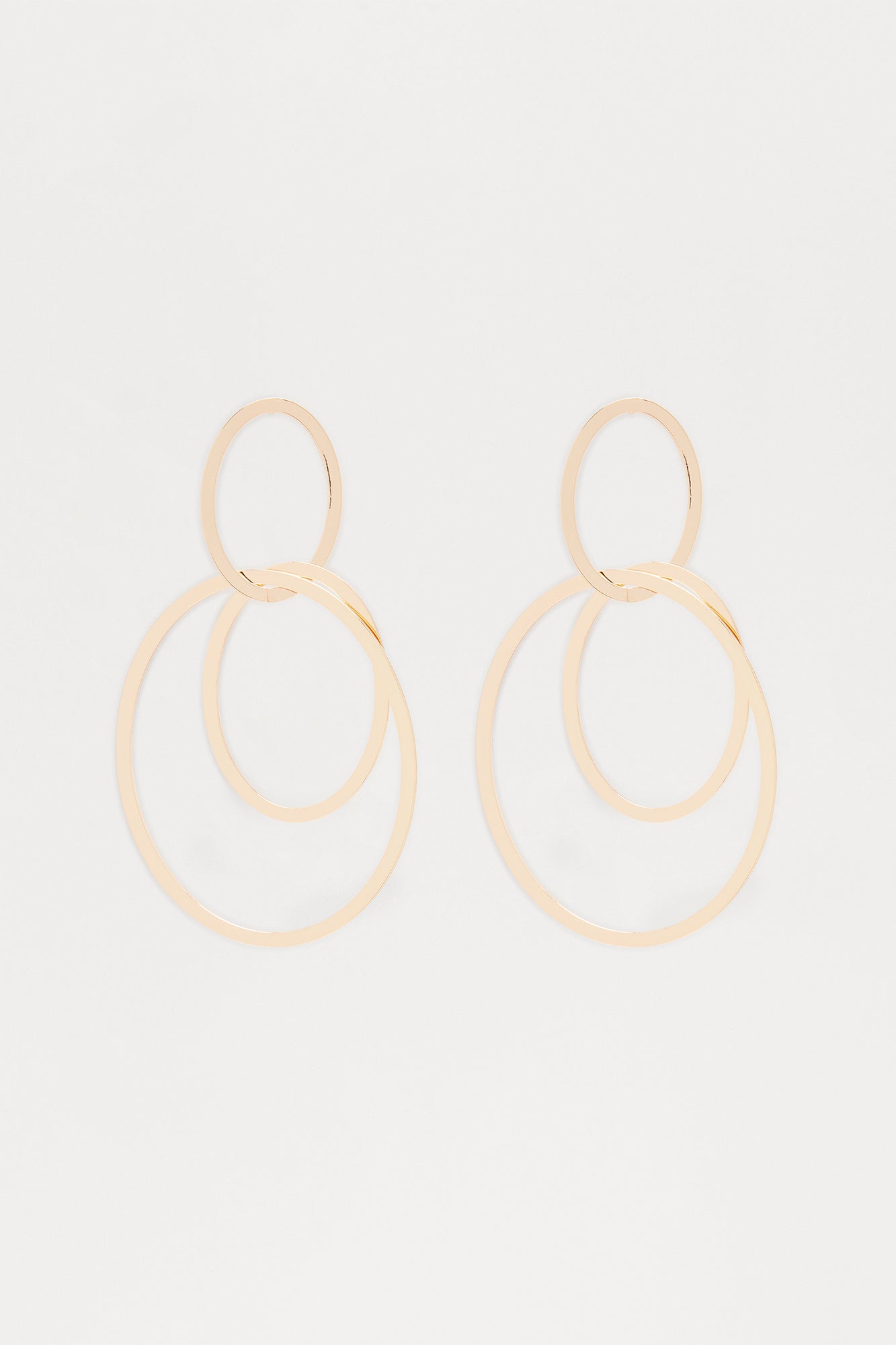 Full Circle Moment Drop Earrings - Gold