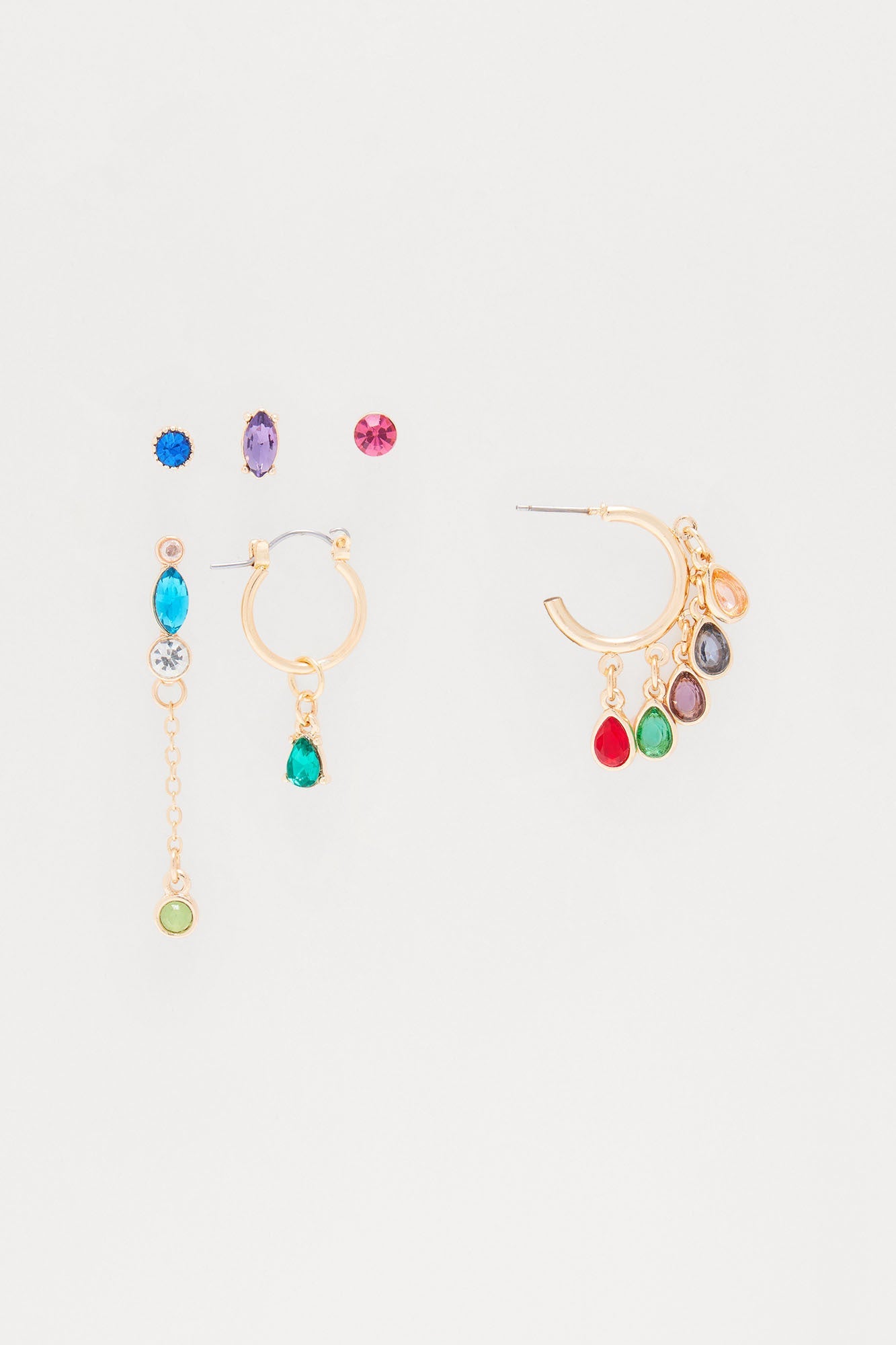 Back At It 6 Pair Earring Set - Multi Color