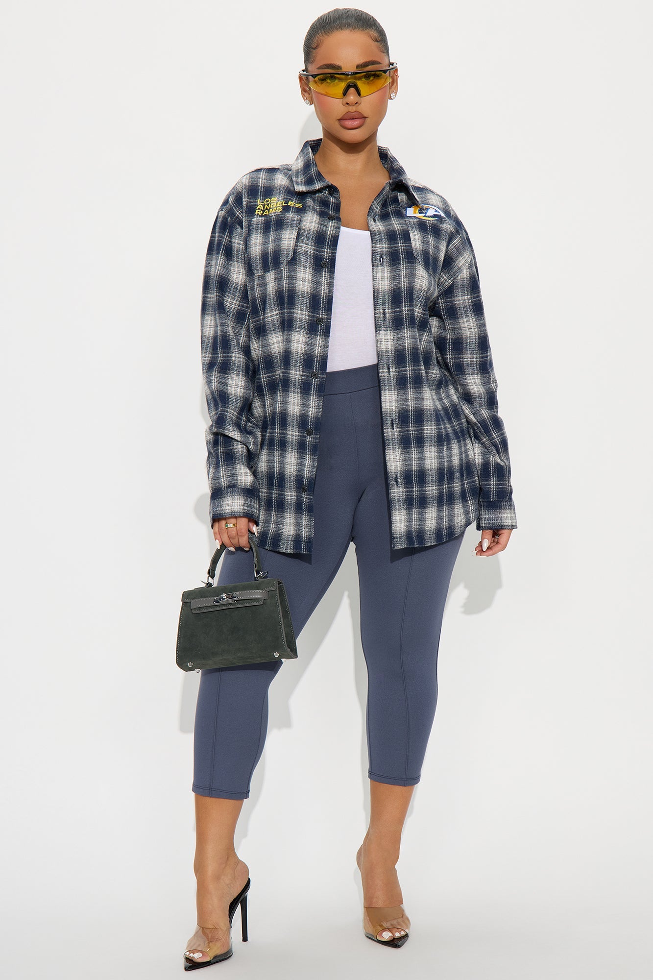 NFL Rams Plaid Flannel - Blue/combo