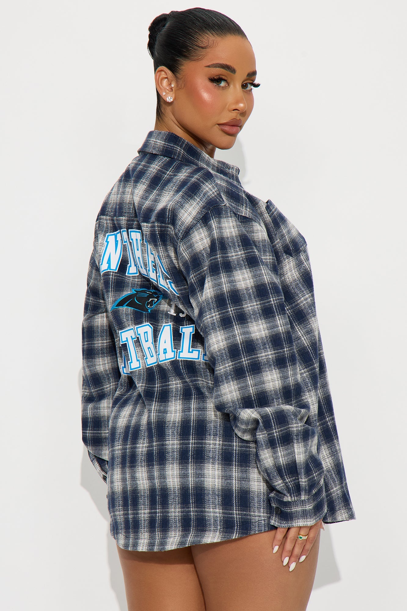 NFL Panthers Plaid Flannel - Blue/combo