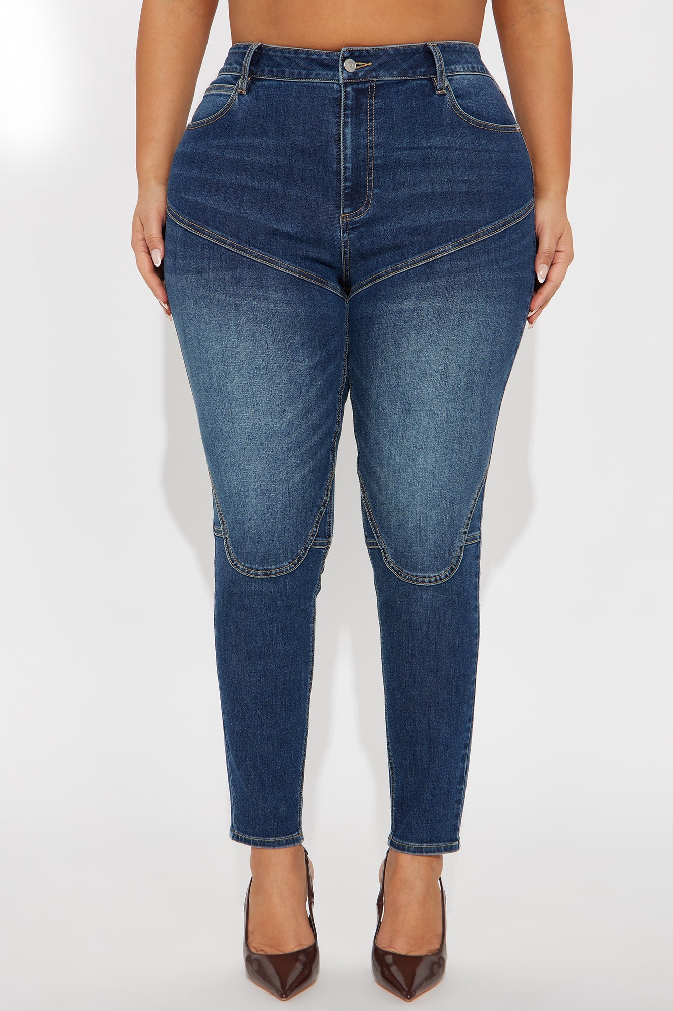 Time To Ride Moto Skinny Jeans - Dark Wash