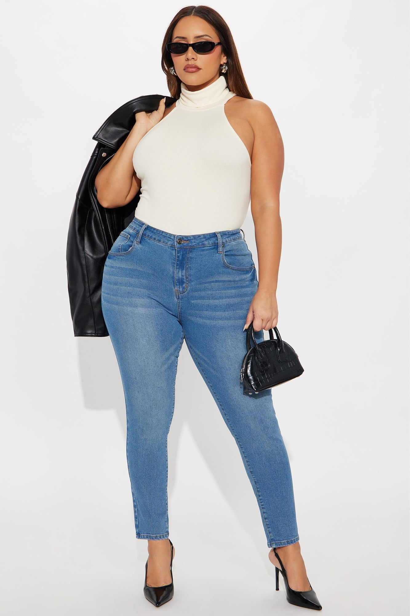 Simple Beauty Stretch Skinny Jeans - Medium Wash