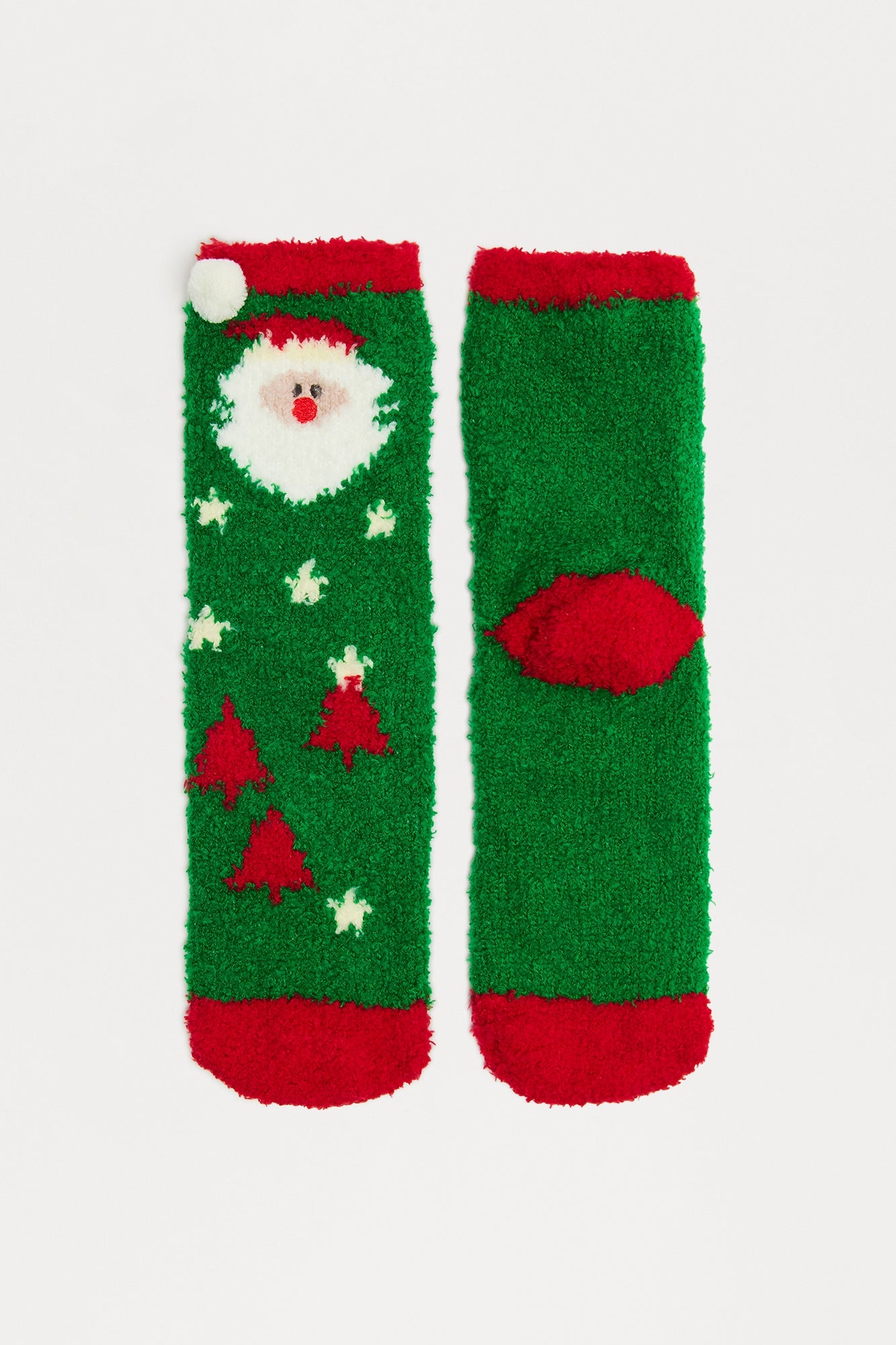 Santa Hat Cozy Socks - Multi Color
