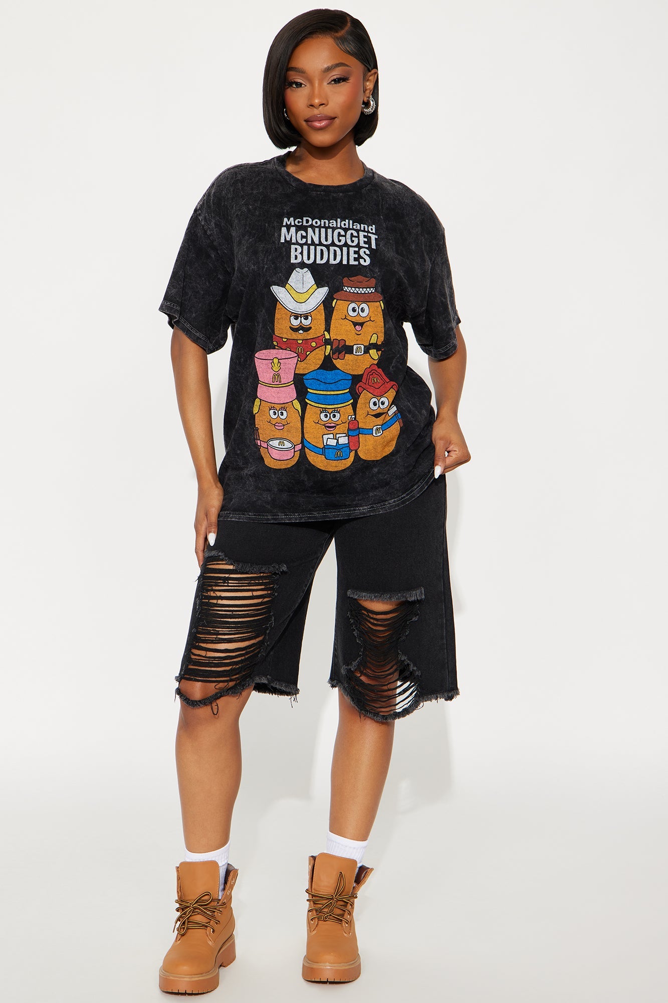 McDonald's McNugget Buddies Washed Tee - Black