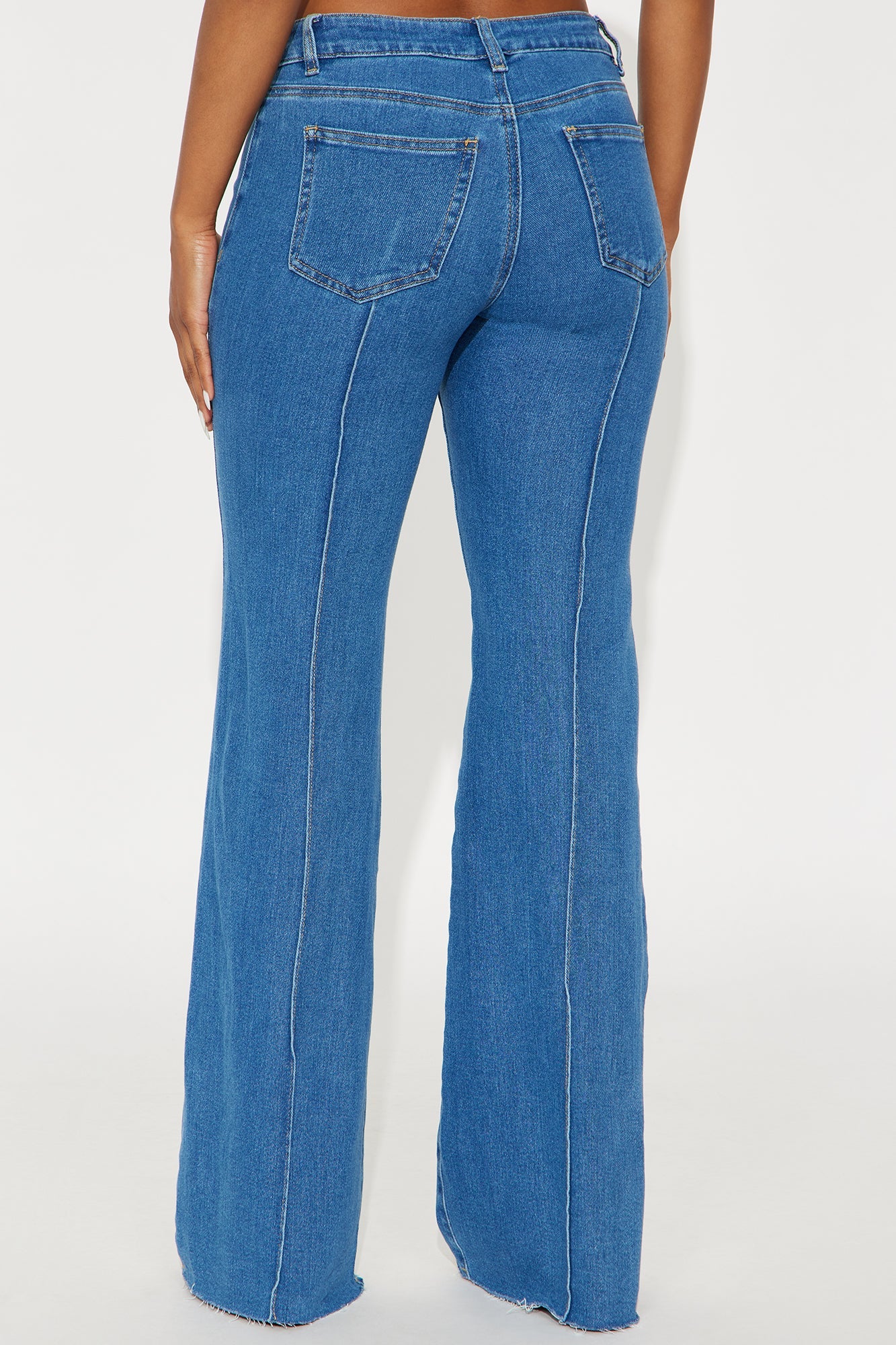 Always Low Key Flare Leg Jeans - Medium Blue Wash