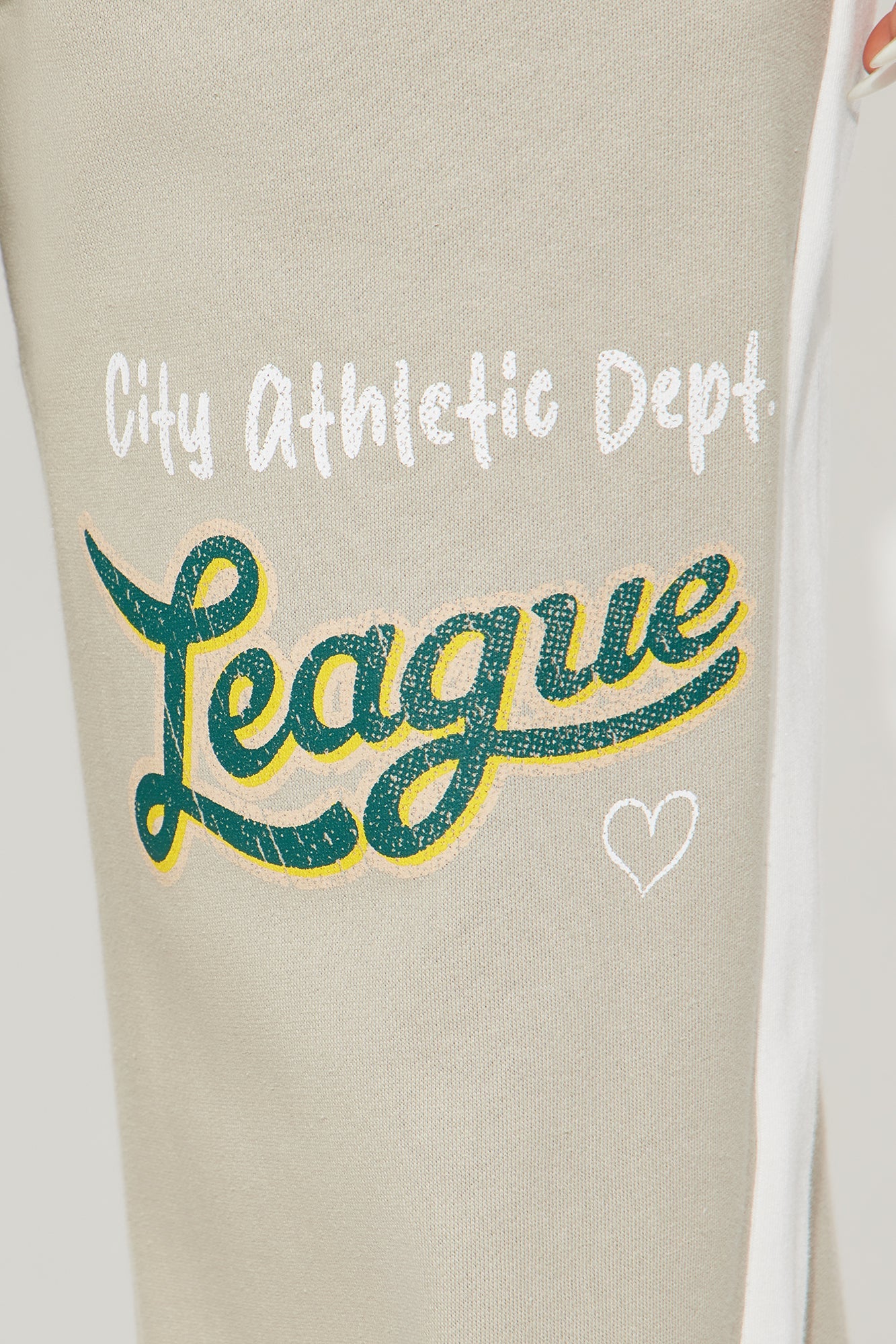 Athletic League Fleece Pant Set - Grey