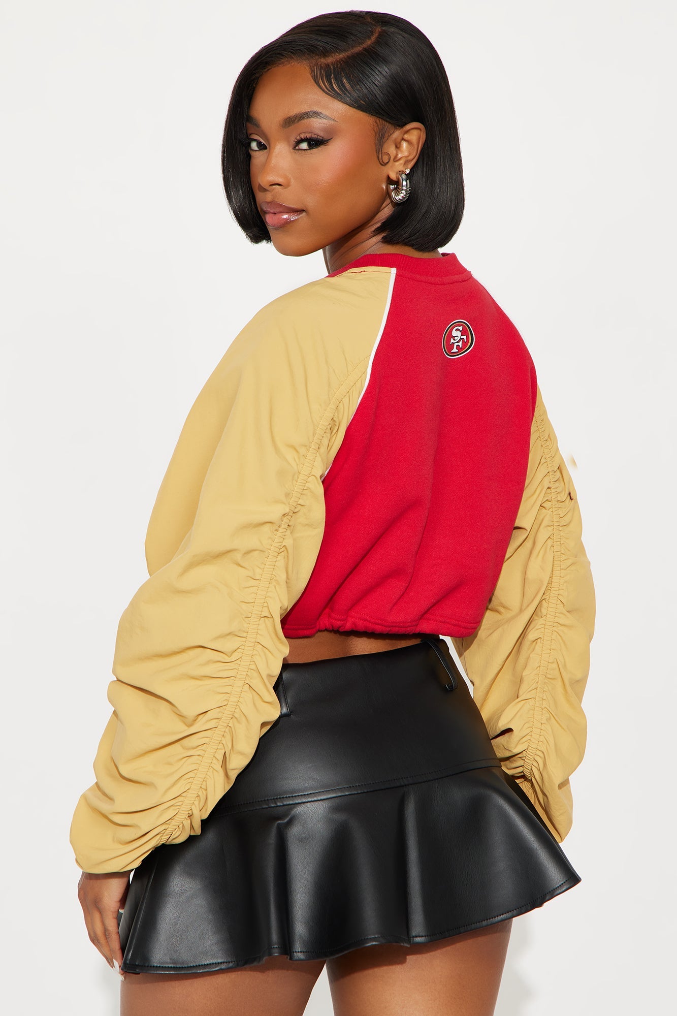 NFL 49ers Crew Neck Sweatshirt - Red