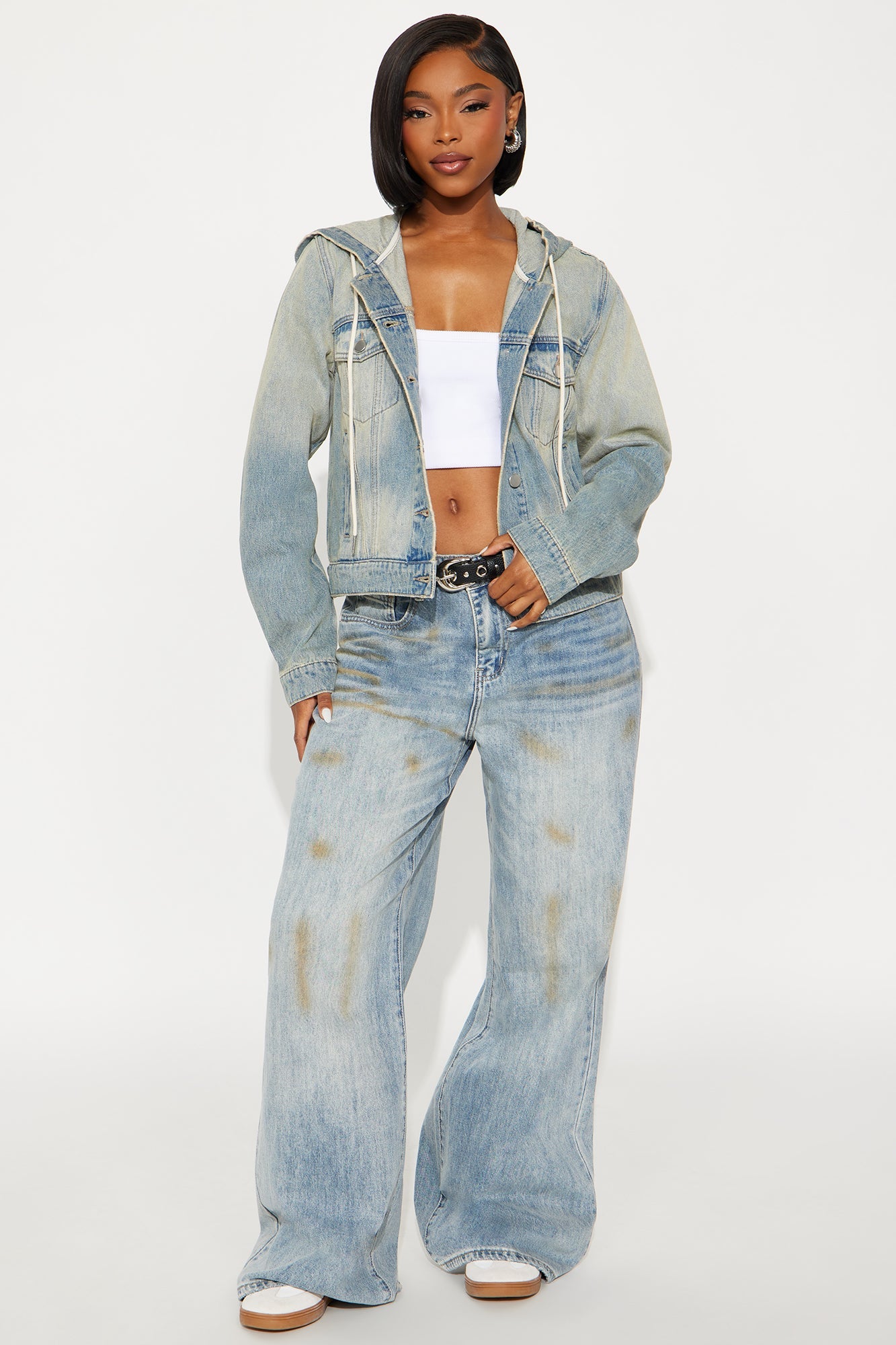 Flicka Denim Trucker Jacket - Vintage Wash