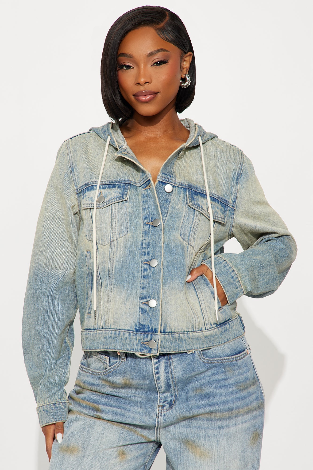 Flicka Denim Trucker Jacket - Vintage Wash