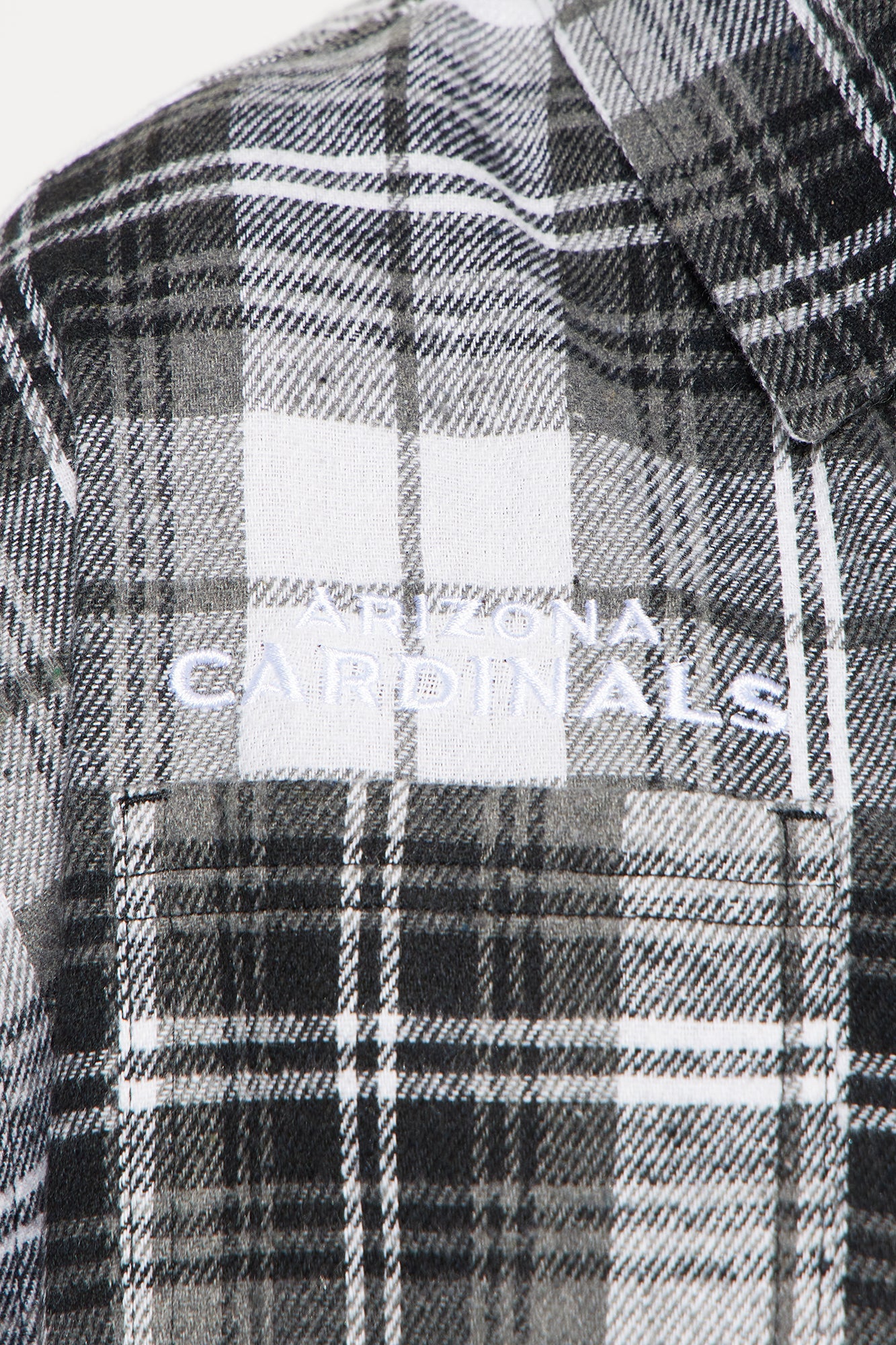 NFL Arizona Cardinals Plaid Flannel - Black/combo