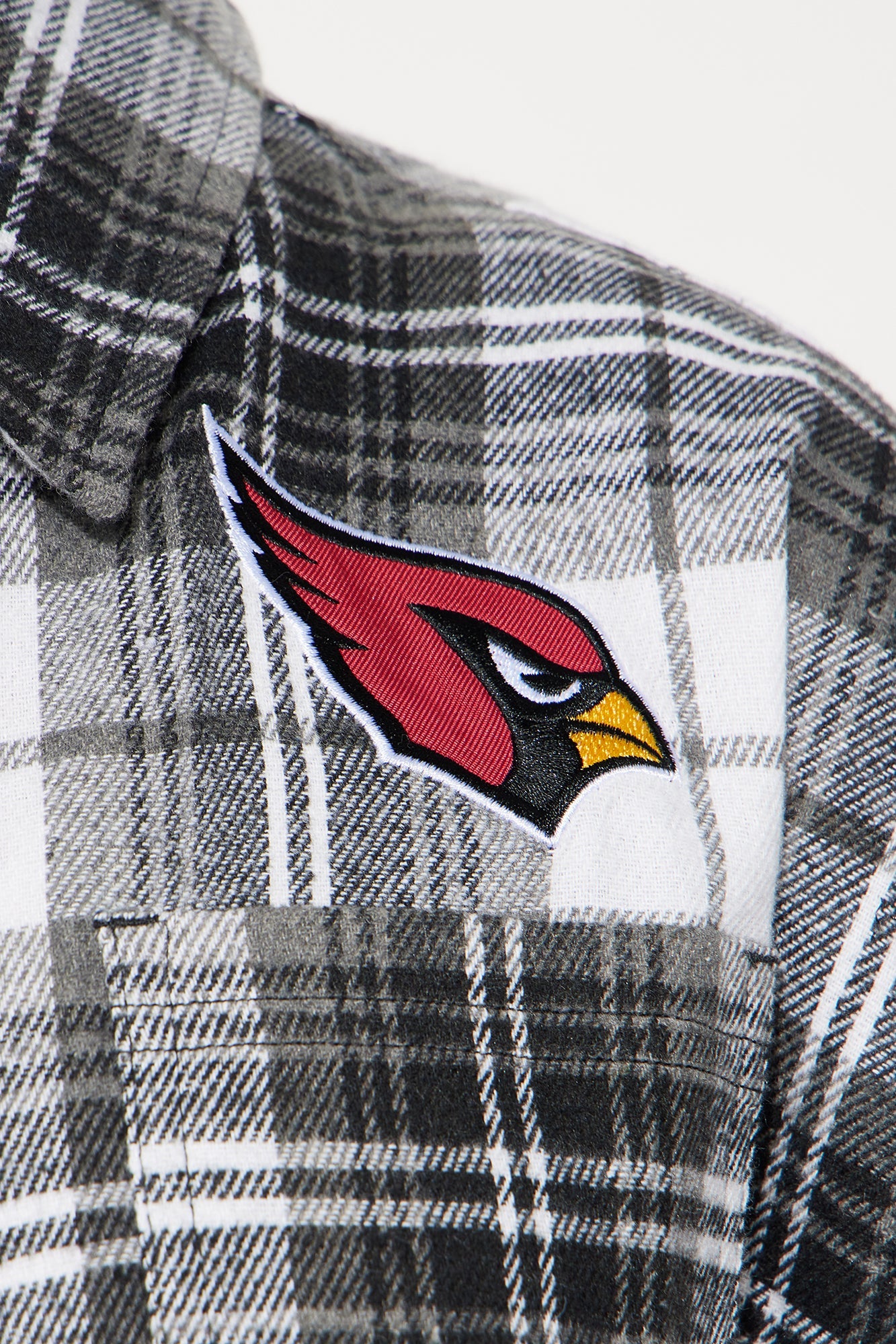NFL Arizona Cardinals Plaid Flannel - Black/combo