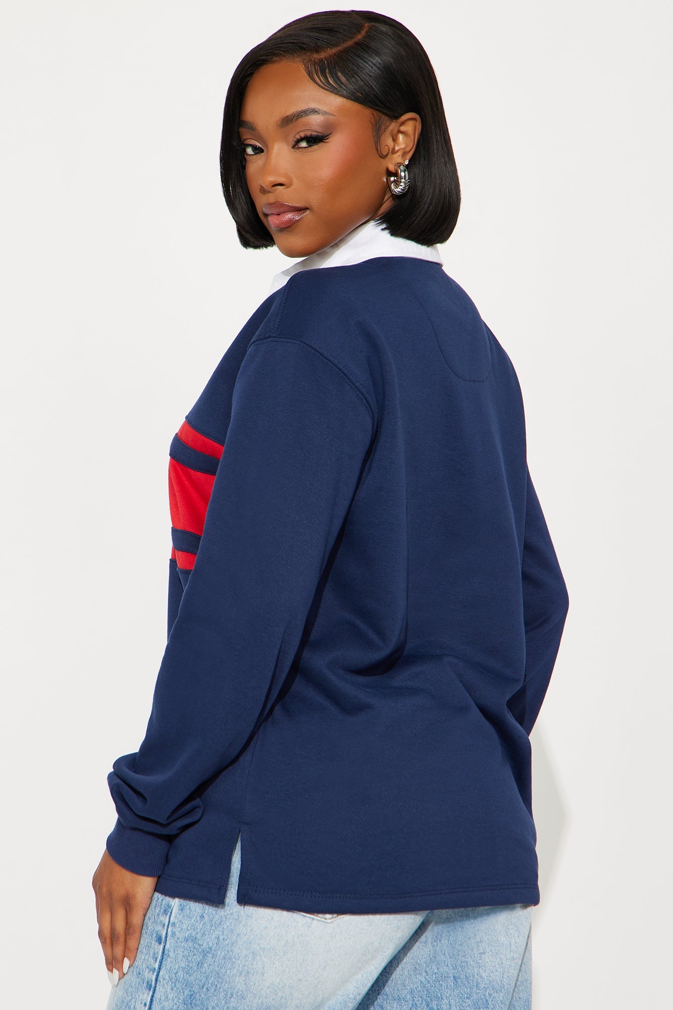 Rugby Days Long Sleeve Polo - Navy