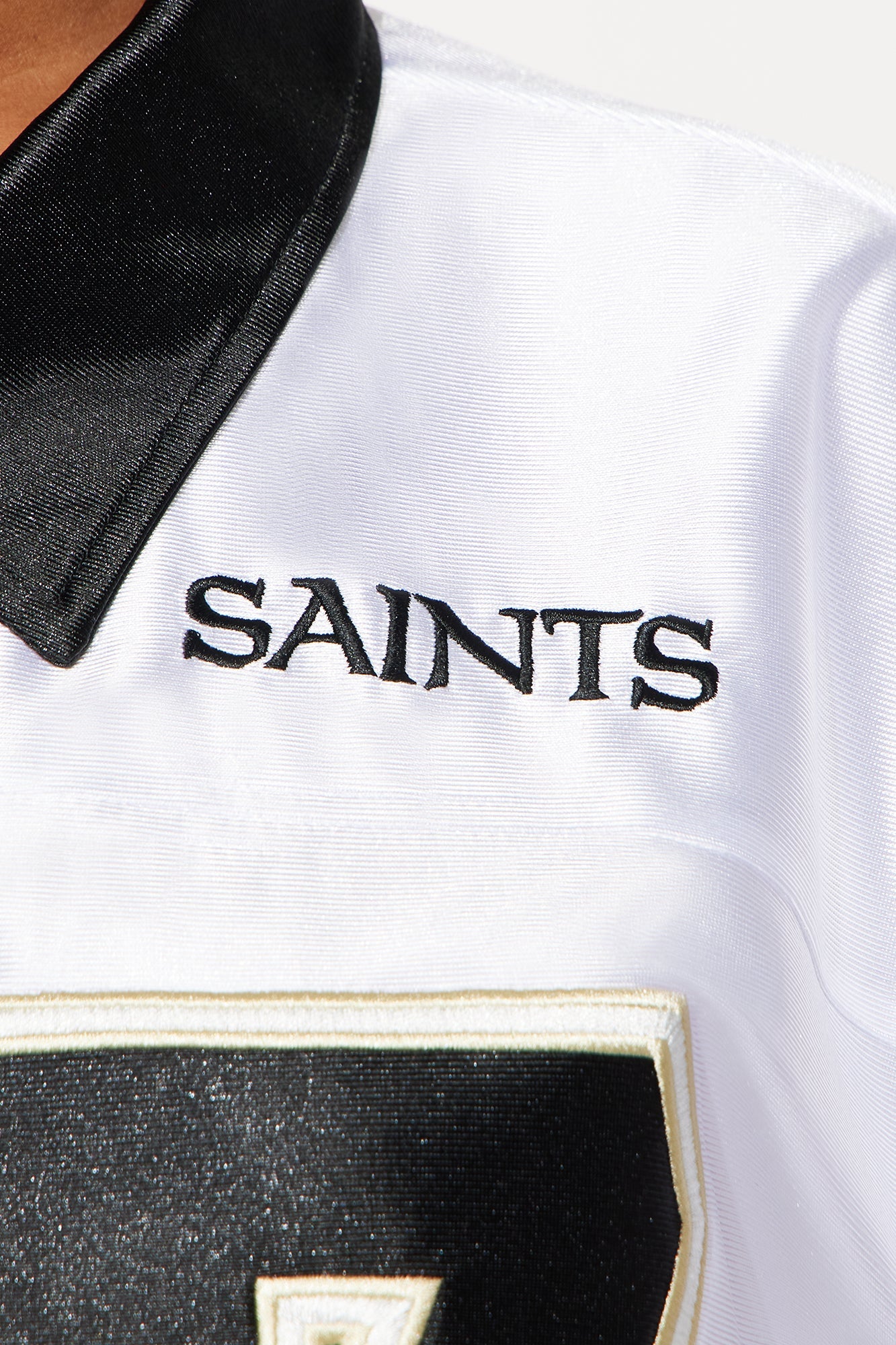 NFL New Orleans Saints Cropped Shirt - White/combo