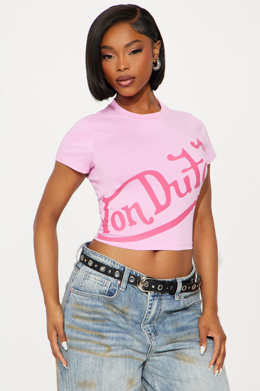 Von Dutch Trendy Girl Baby Tee - Pink
