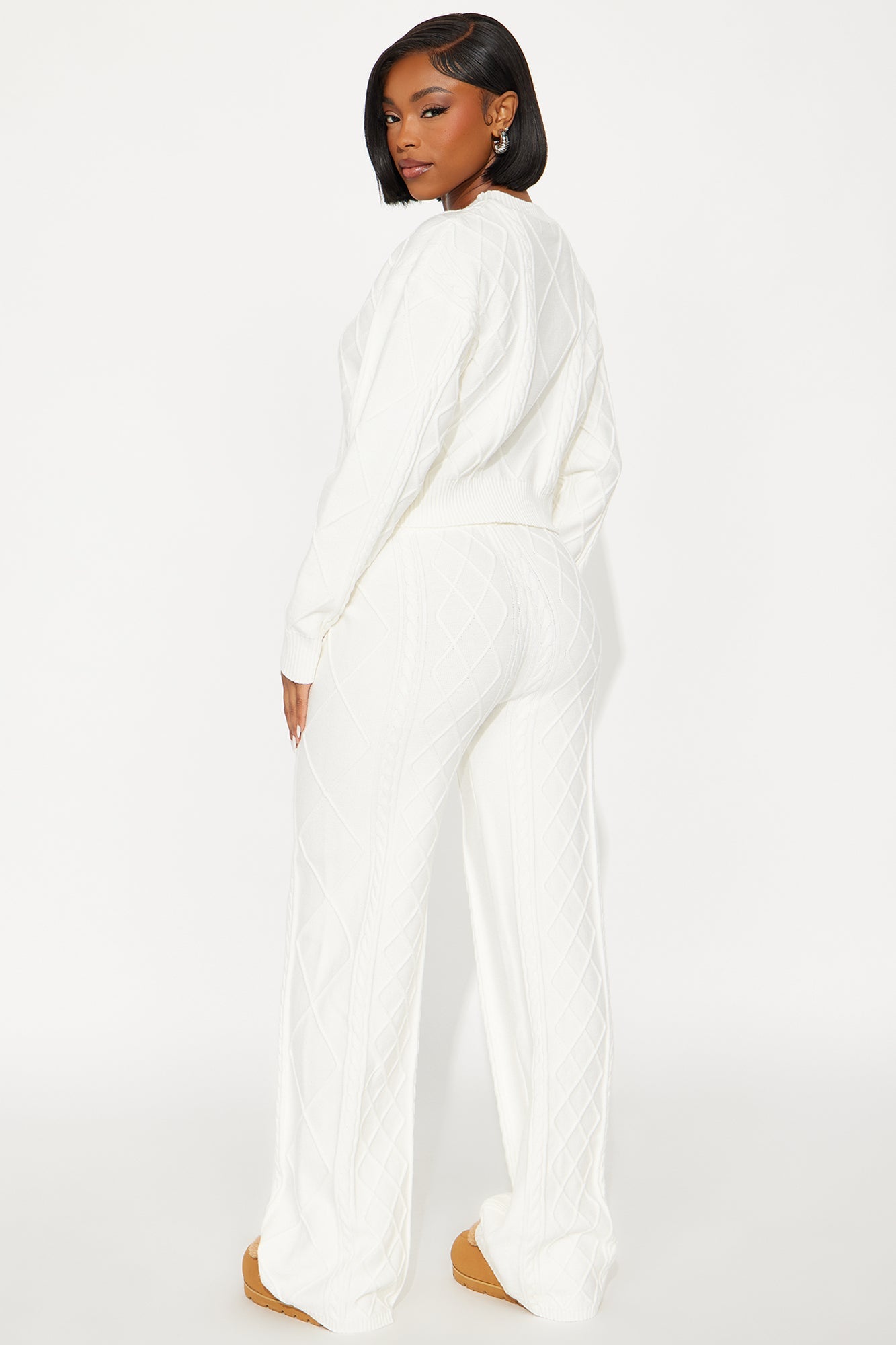 Always On Point Sweater Pant Set - Cream