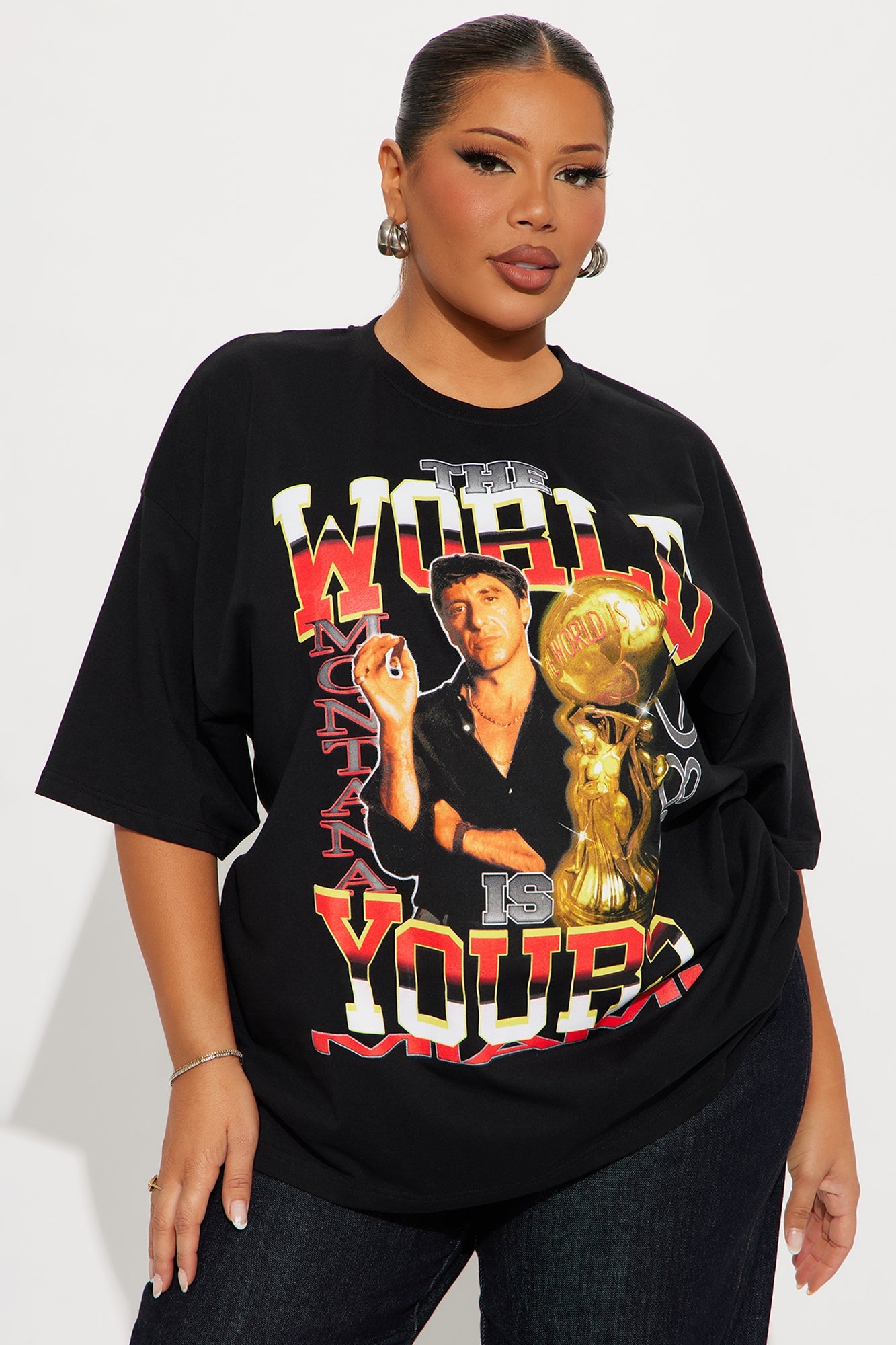 Tony Montana The World Is Yours Tee - Black