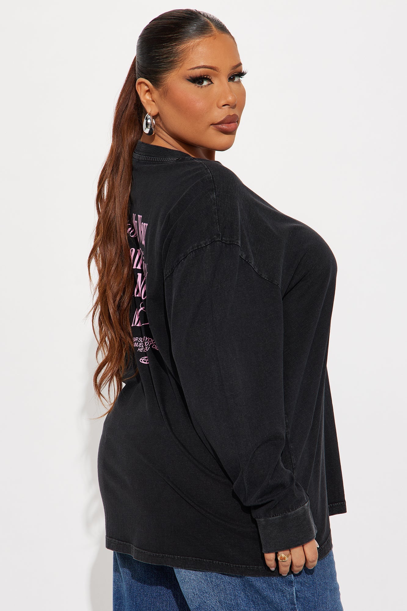 Holy Spirit Guide Me Long Sleeve Tee - Charcoal