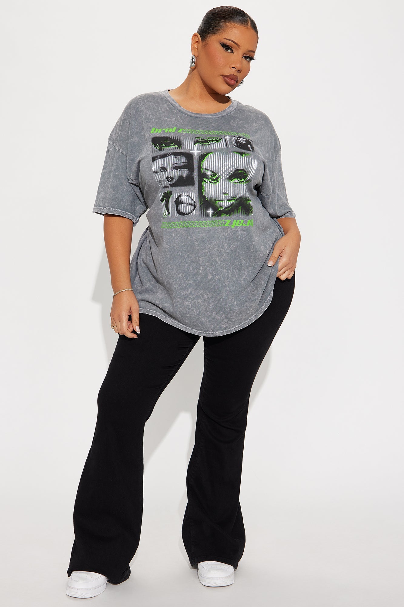 Bratz Collection Washed Tee - Charcoal