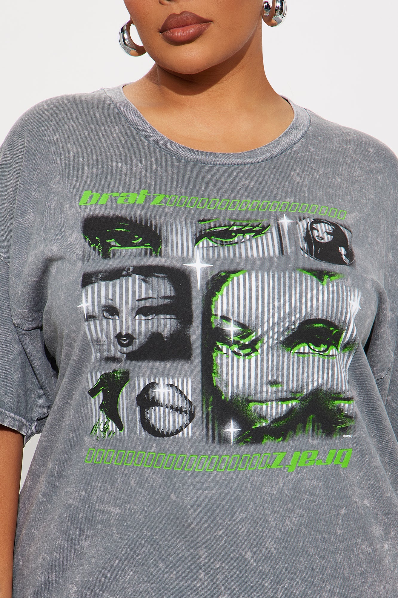 Bratz Collection Washed Tee - Charcoal