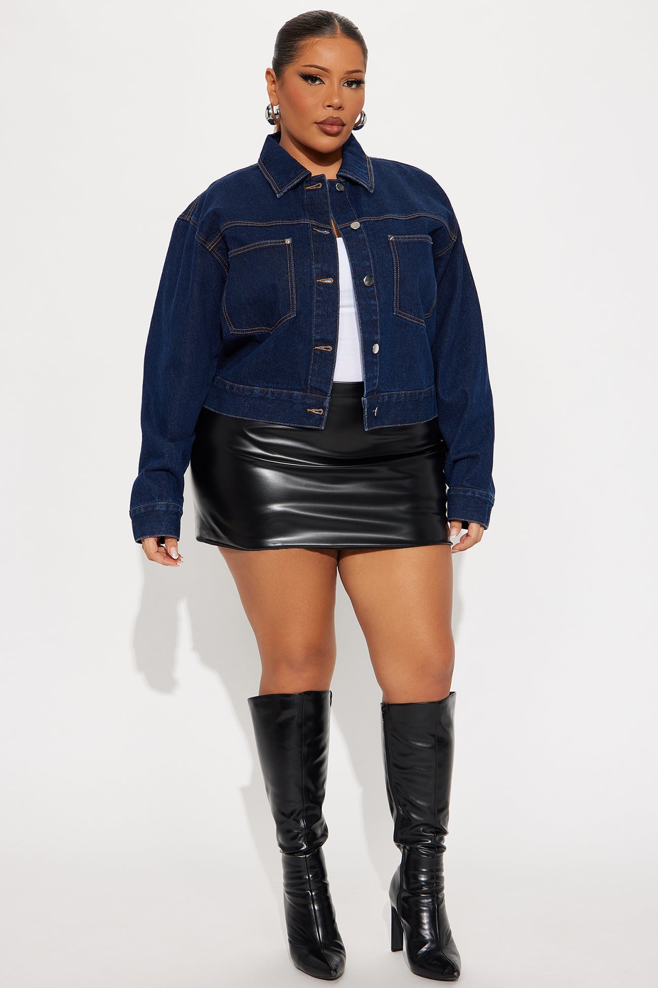 Knightly Denim Shacket - Dark Wash