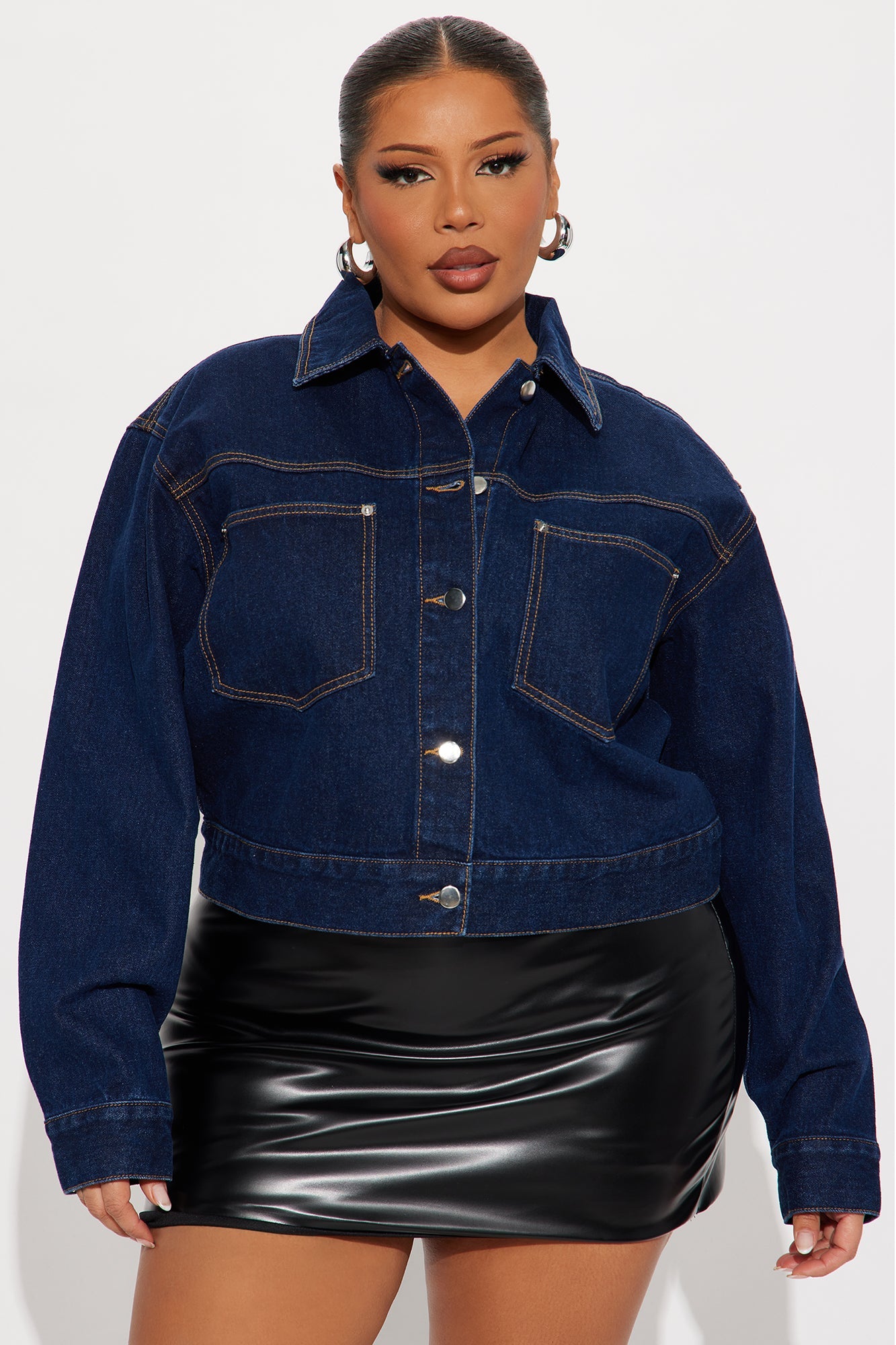 Knightly Denim Shacket - Dark Wash