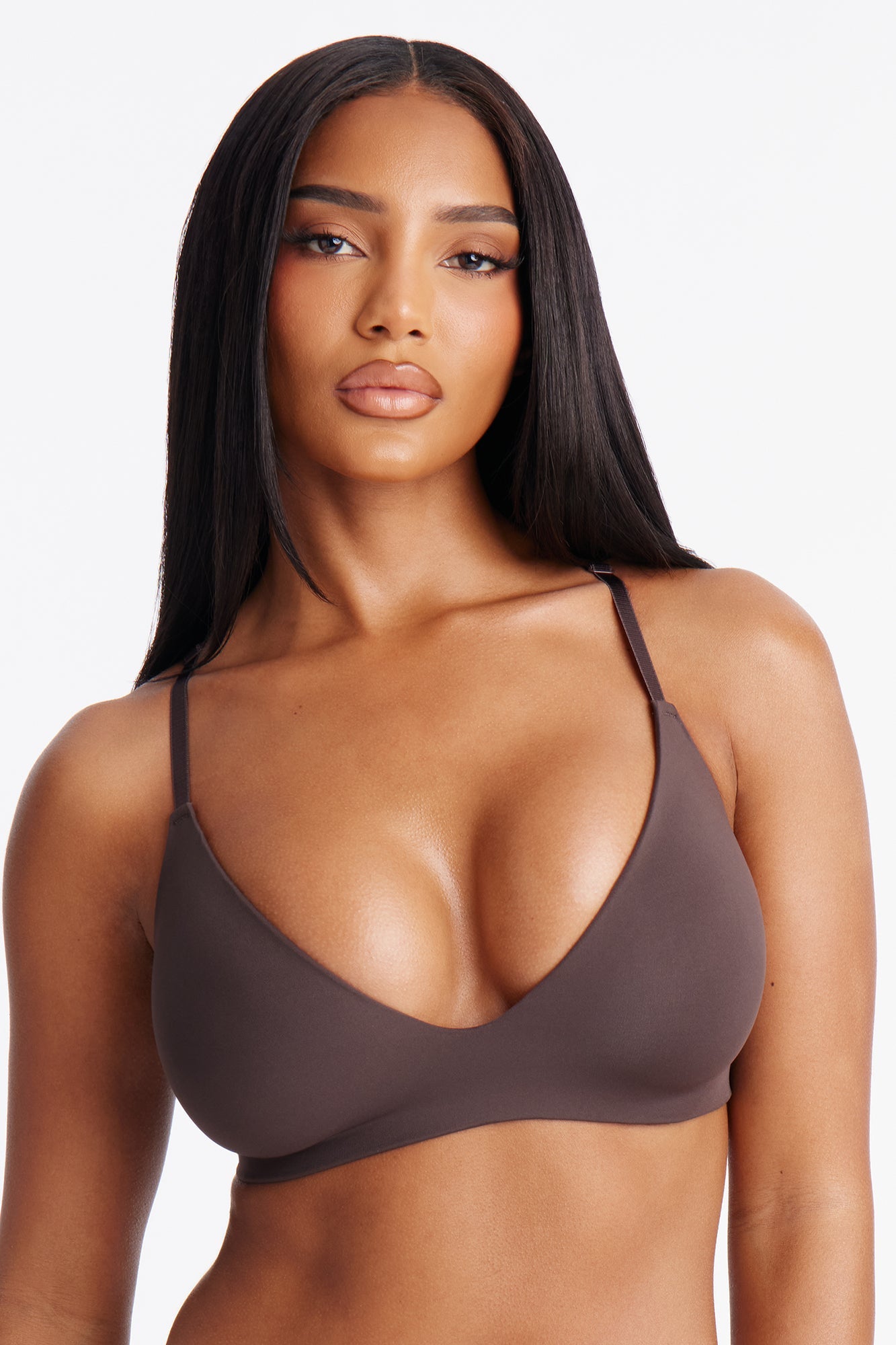 Let Me Live Wireless Bra - Brown