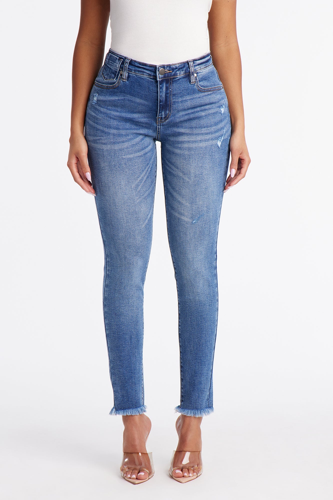 Not Like The Rest Skinny Jeans - Dark Wash