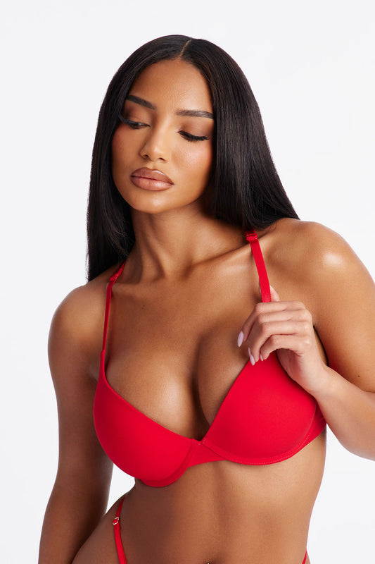 Your Go To Push Up Bra - Red