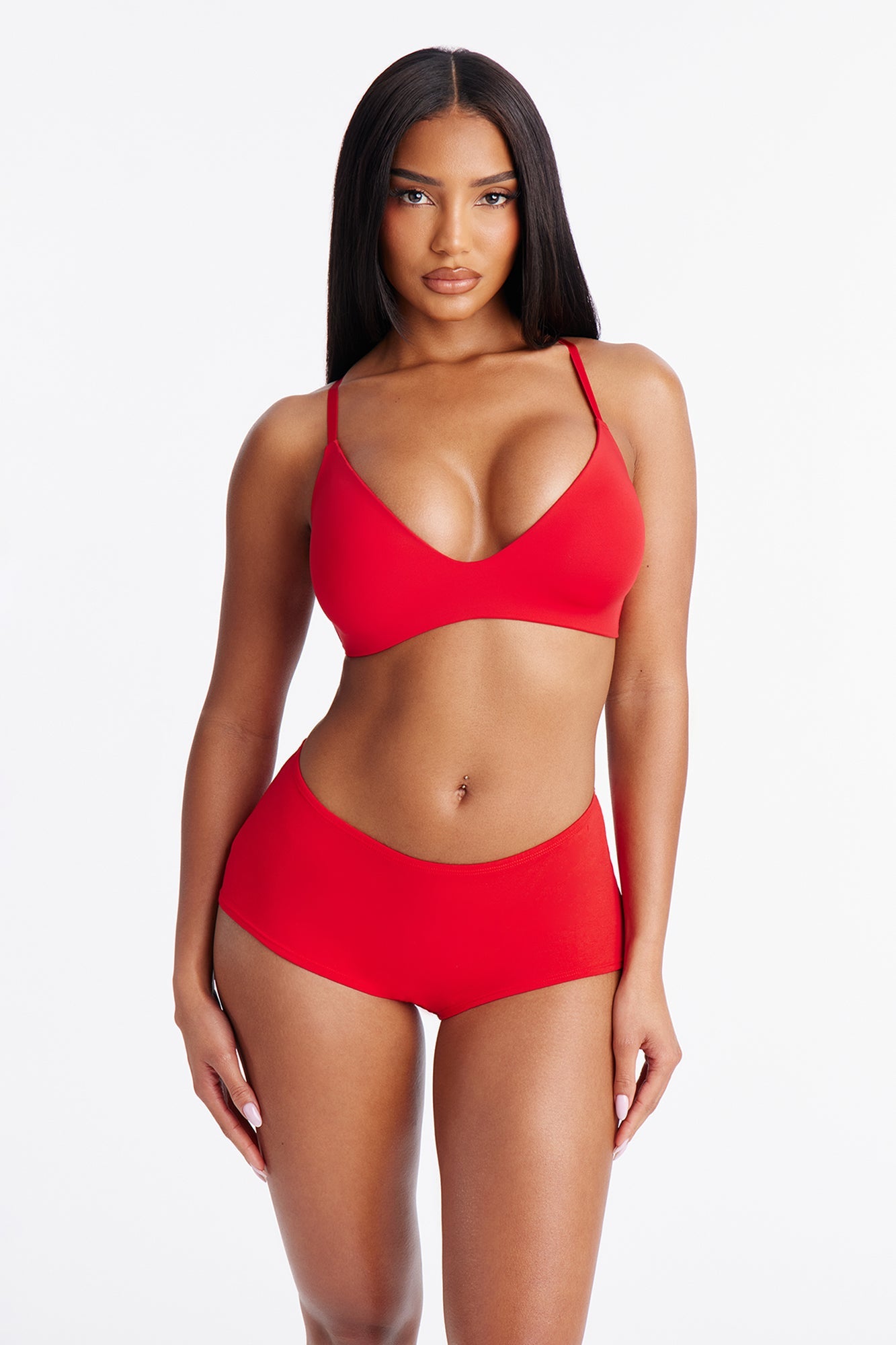 Let Me Live Wireless Bra - Red