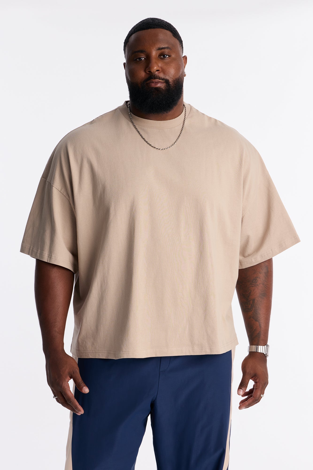 Boxy Heavyweight Tee 240GSM - Tan