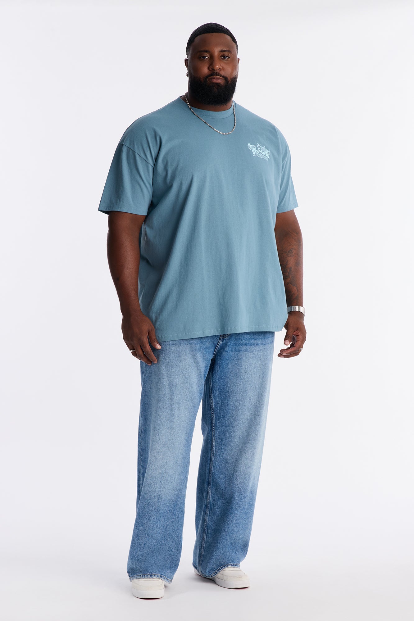 Our Father Who Art In Heaven Short Sleeve Tee - Blue