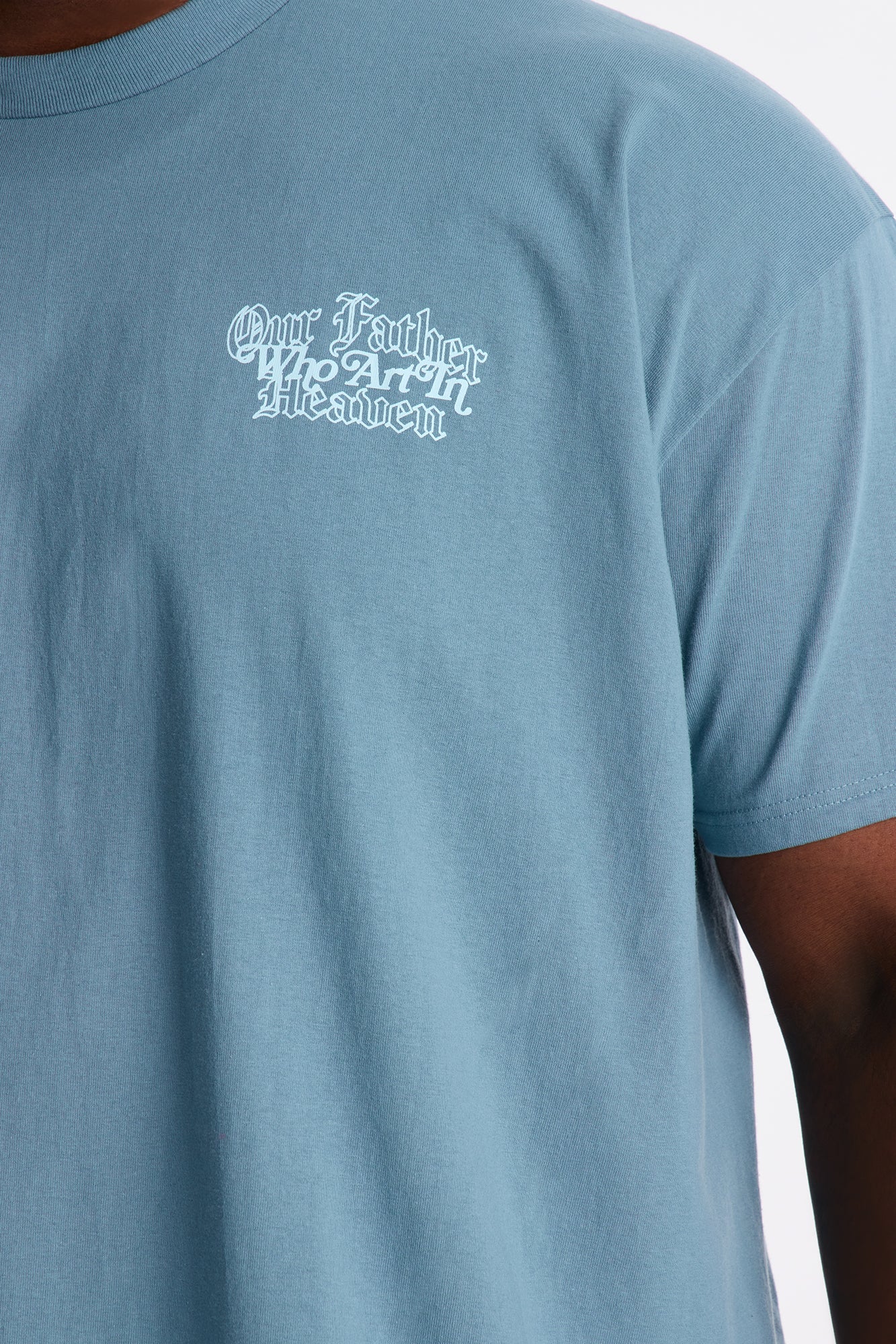 Our Father Who Art In Heaven Short Sleeve Tee - Blue