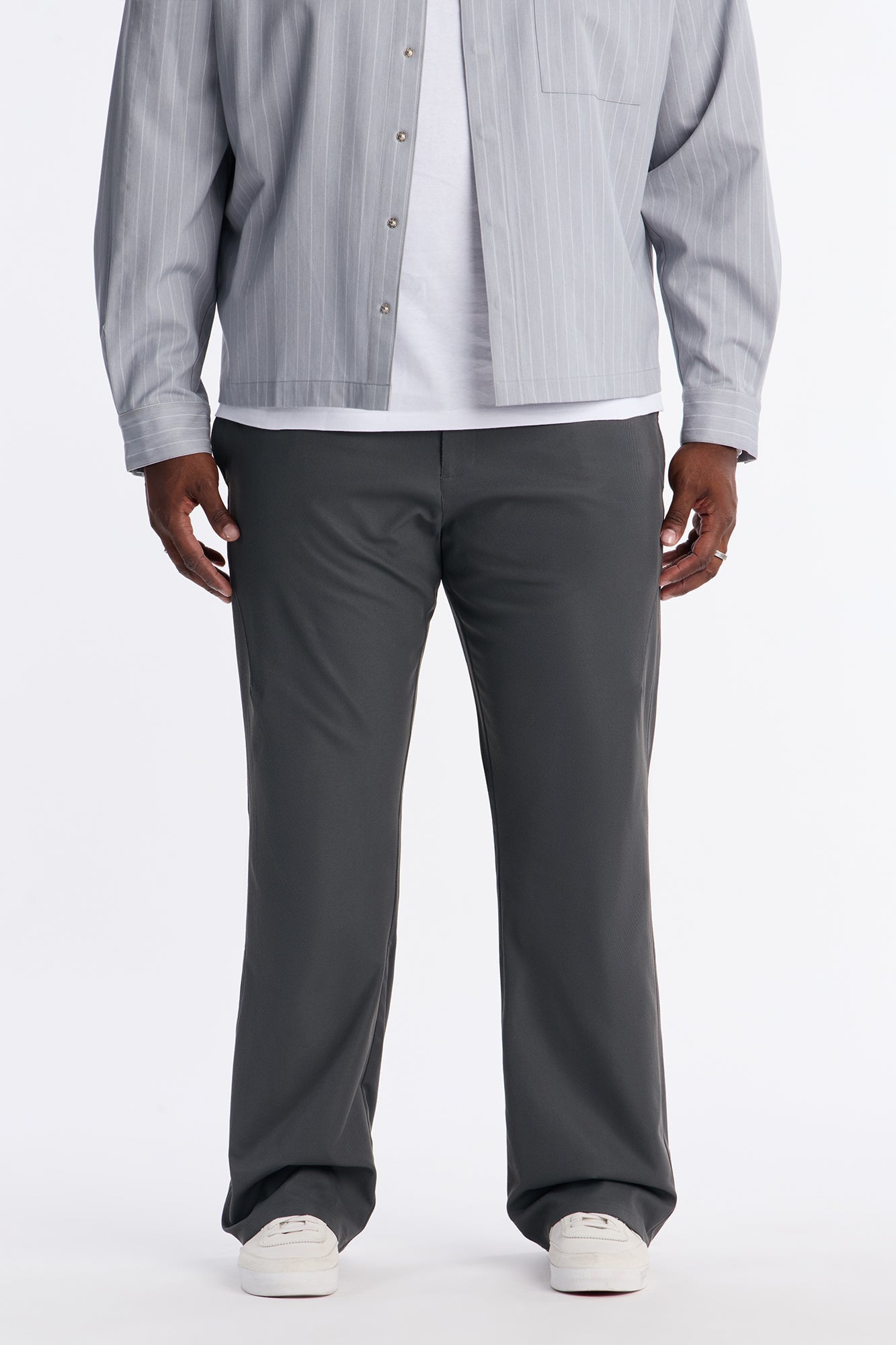 Stacked Slim Flare Thriving Pant - Grey