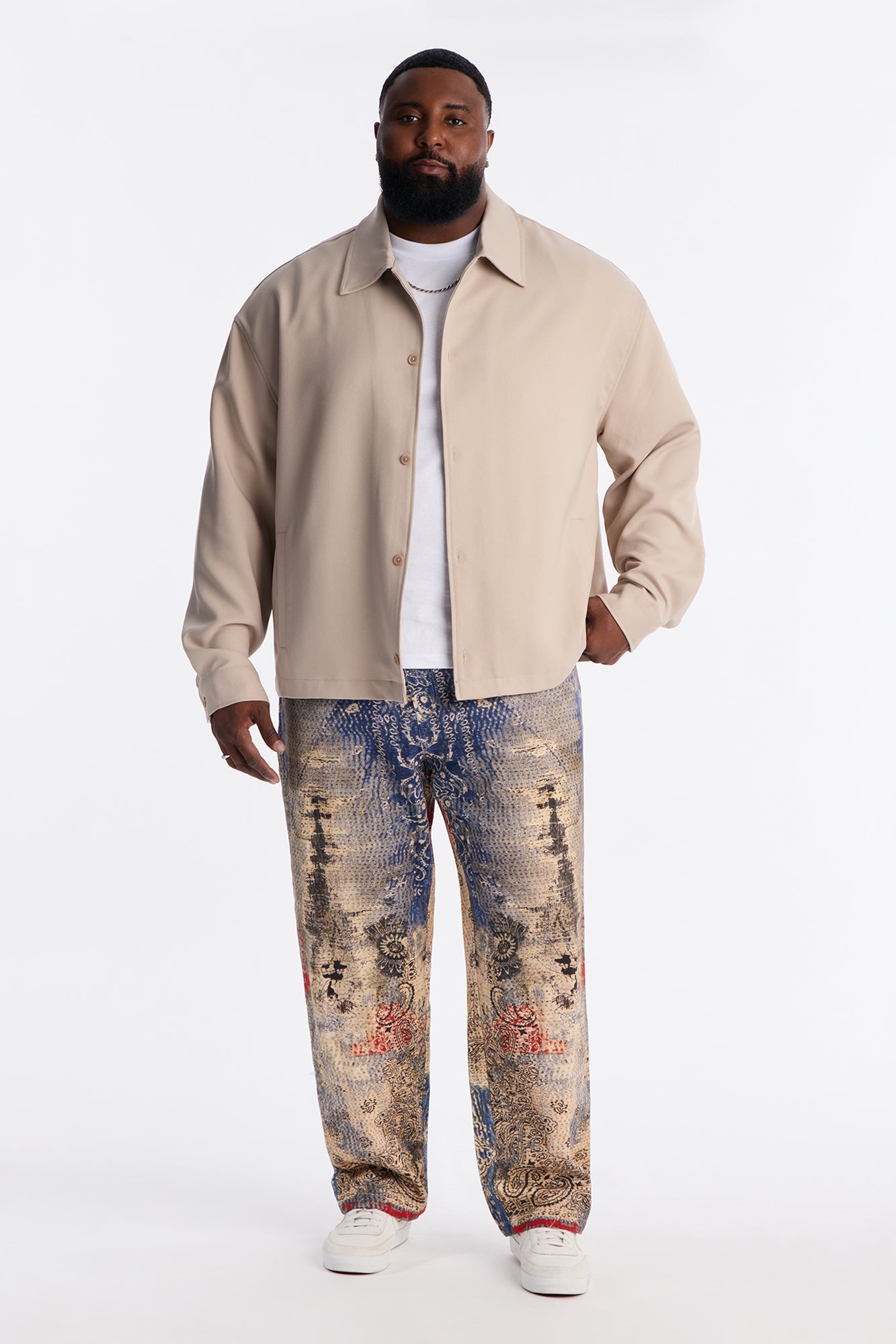 Straight Bandana Duality Printed Pants - Multi Color