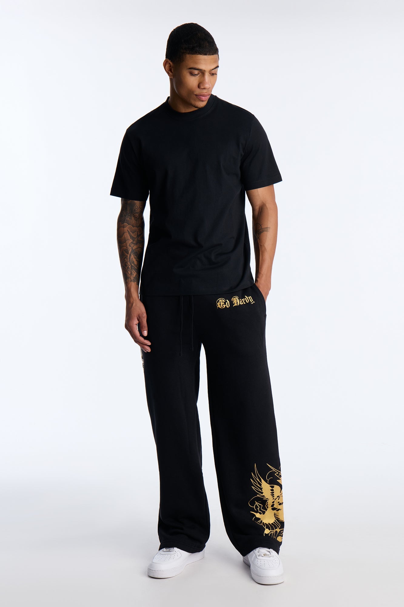 Ed Hardy DBD Eagle Sweatpant - Black