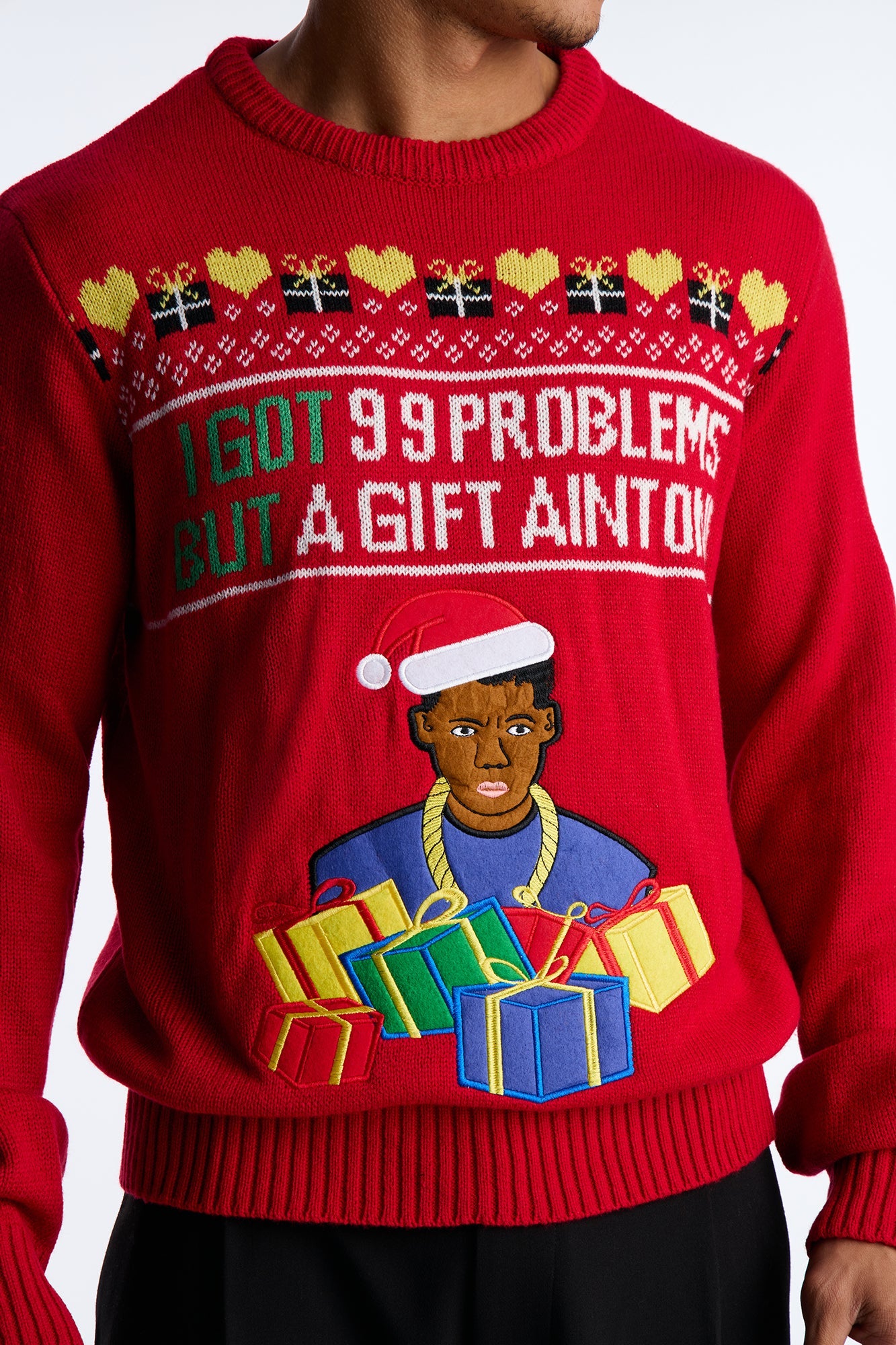 99 Problems But A Gift Aint One Sweater - Red