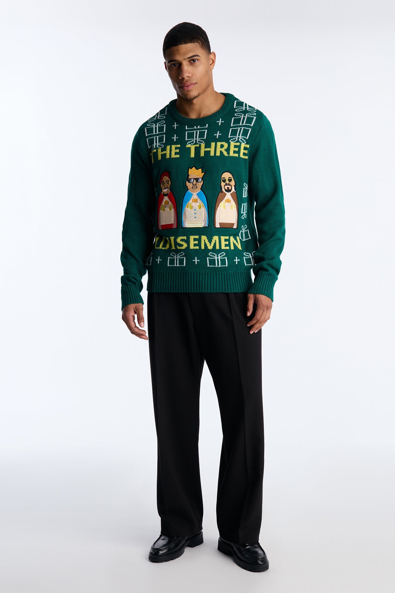 The Three Wise Men Christmas Sweater - Green