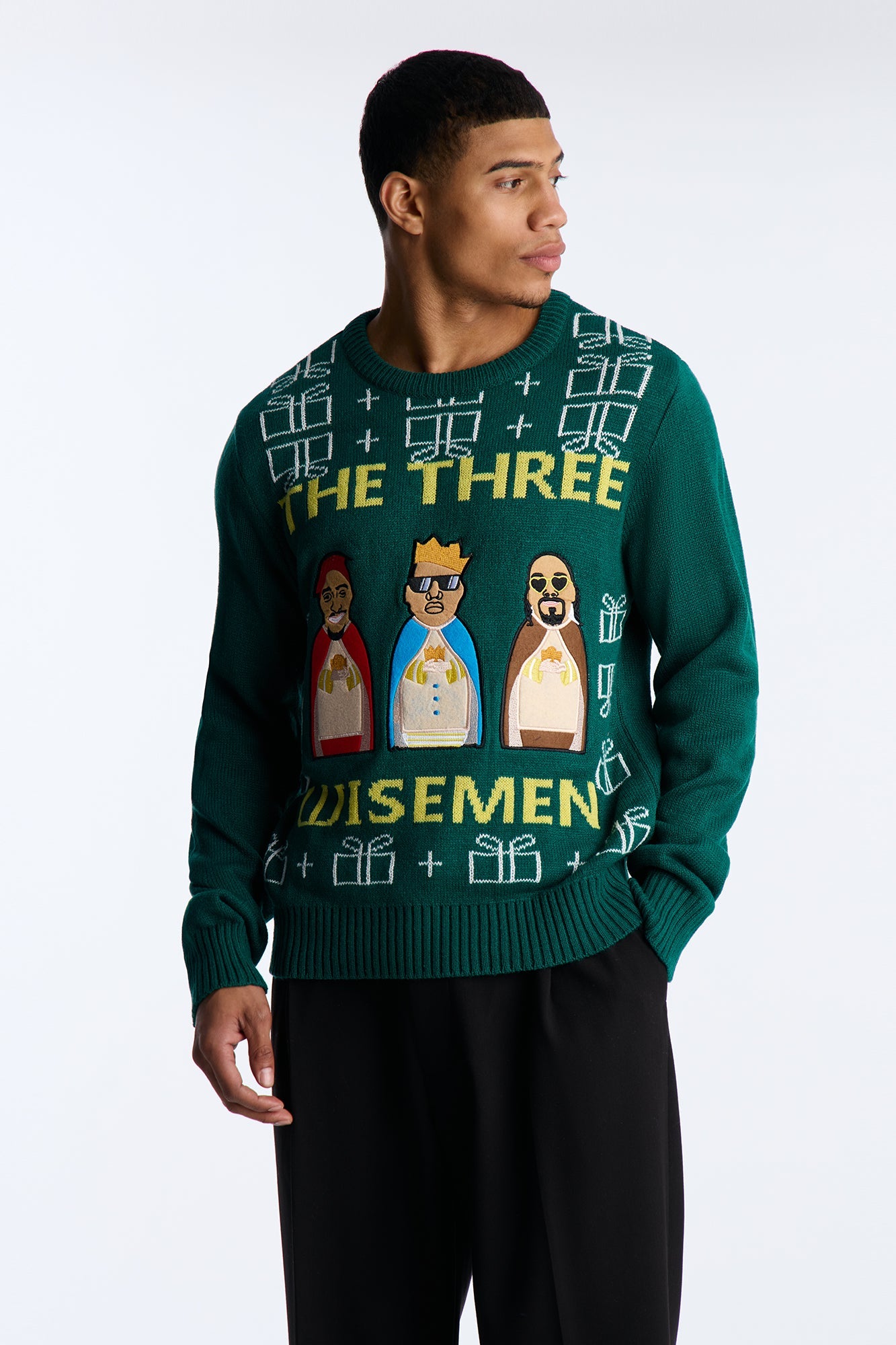 The Three Wise Men Christmas Sweater - Green