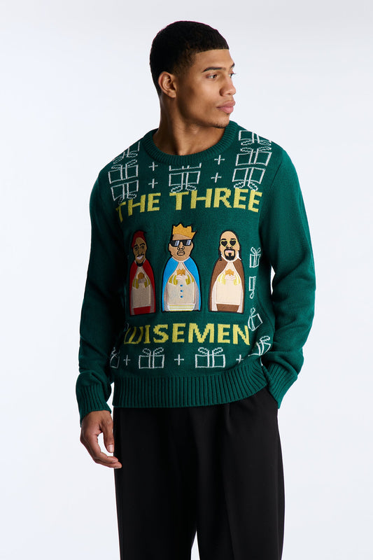 The Three Wise Men Christmas Sweater - Green