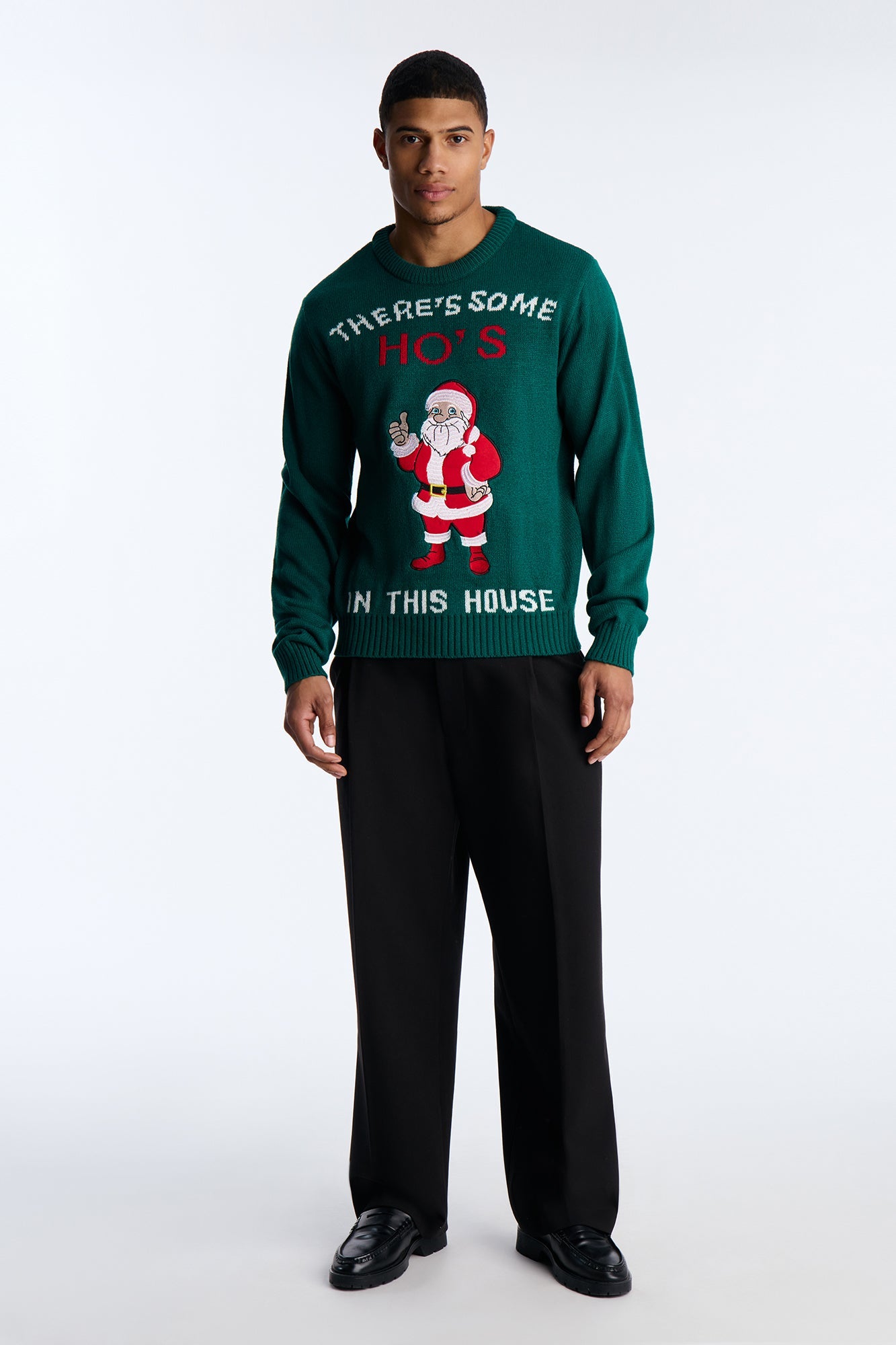 There's Some Ho's In This House X-Mas Sweater - Green