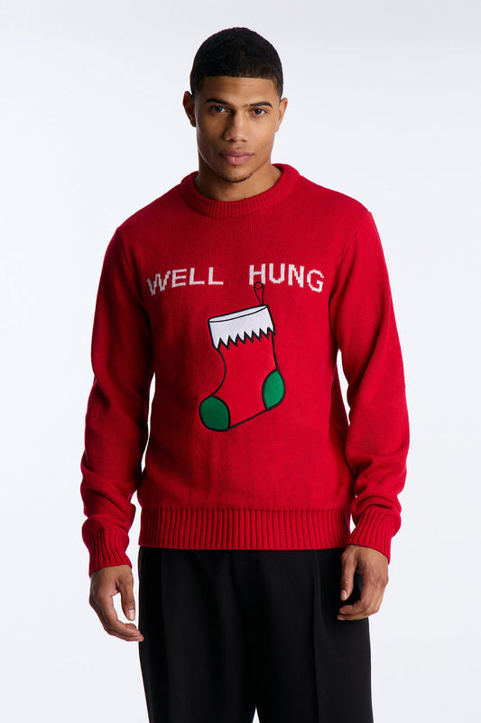 Well Hung X-Mas Sweater - Red