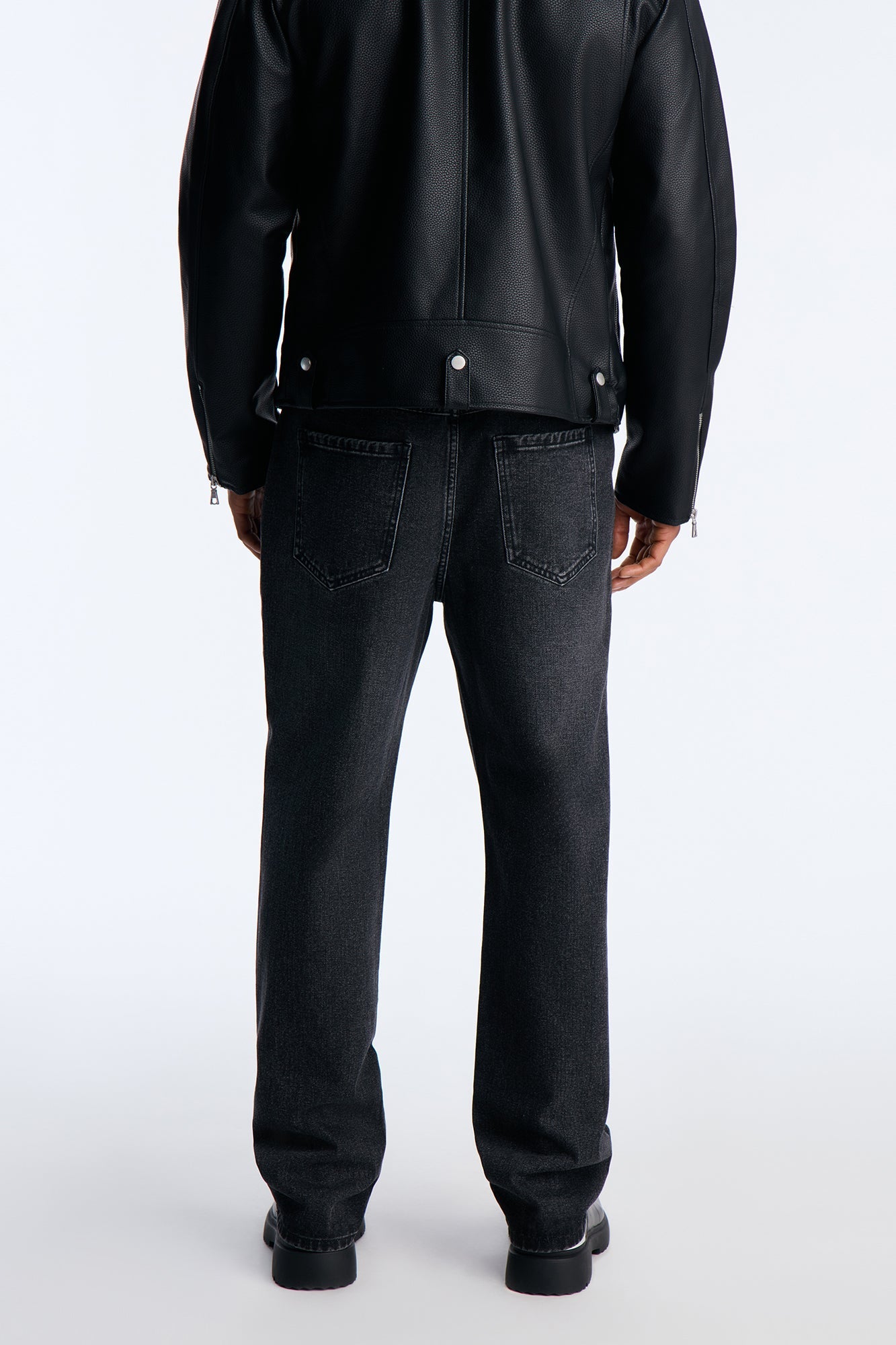 Straight Look At Me Now Studded Jean - Black Wash