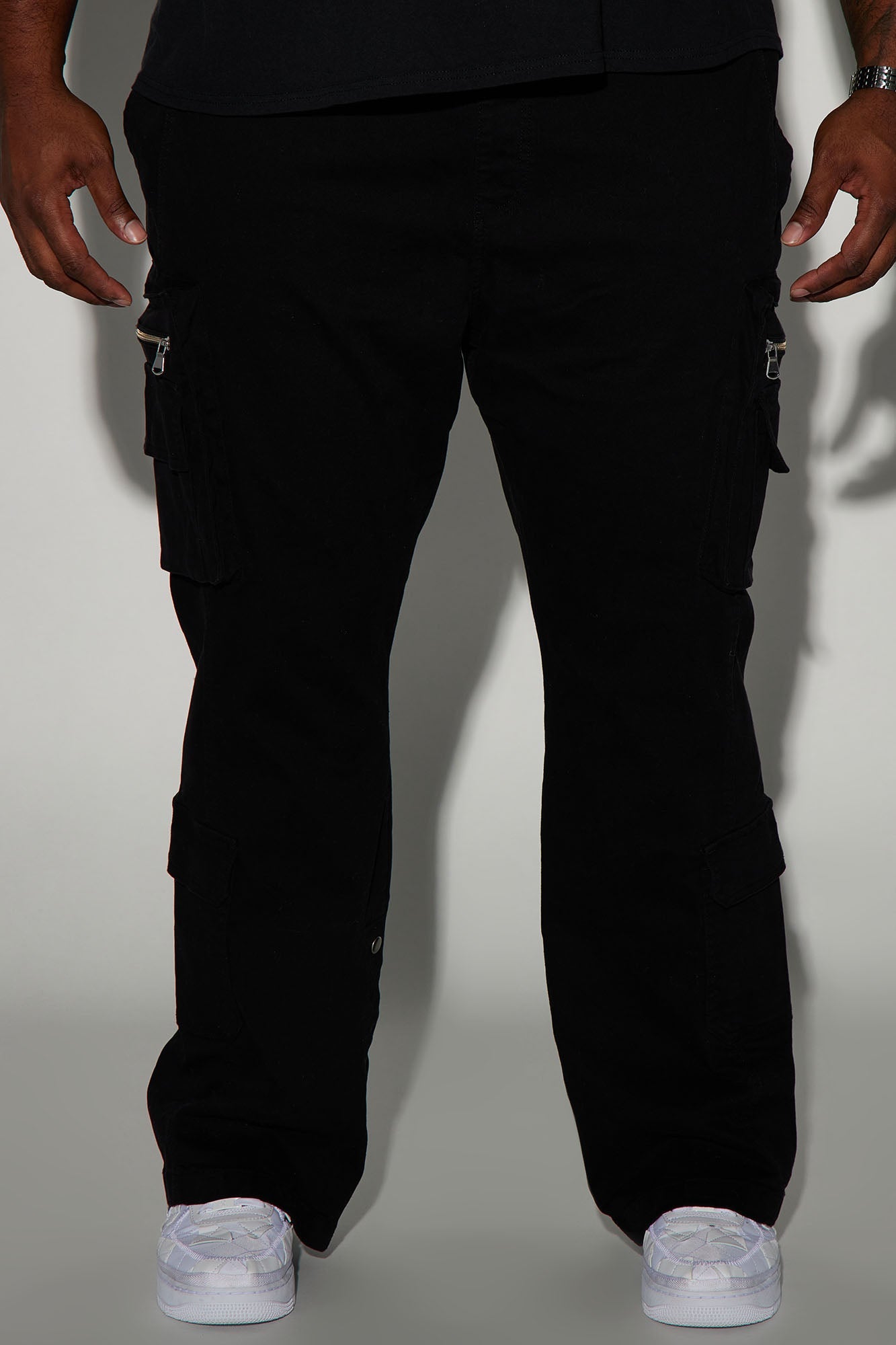 Pleasures Slim Flare E - Waist Cargo Pants - Black