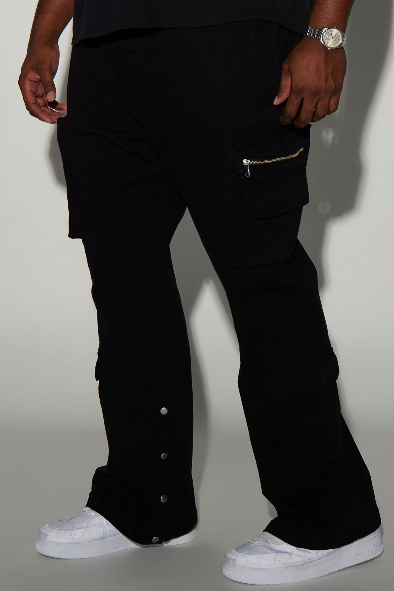 Pleasures Slim Flare E - Waist Cargo Pants - Black